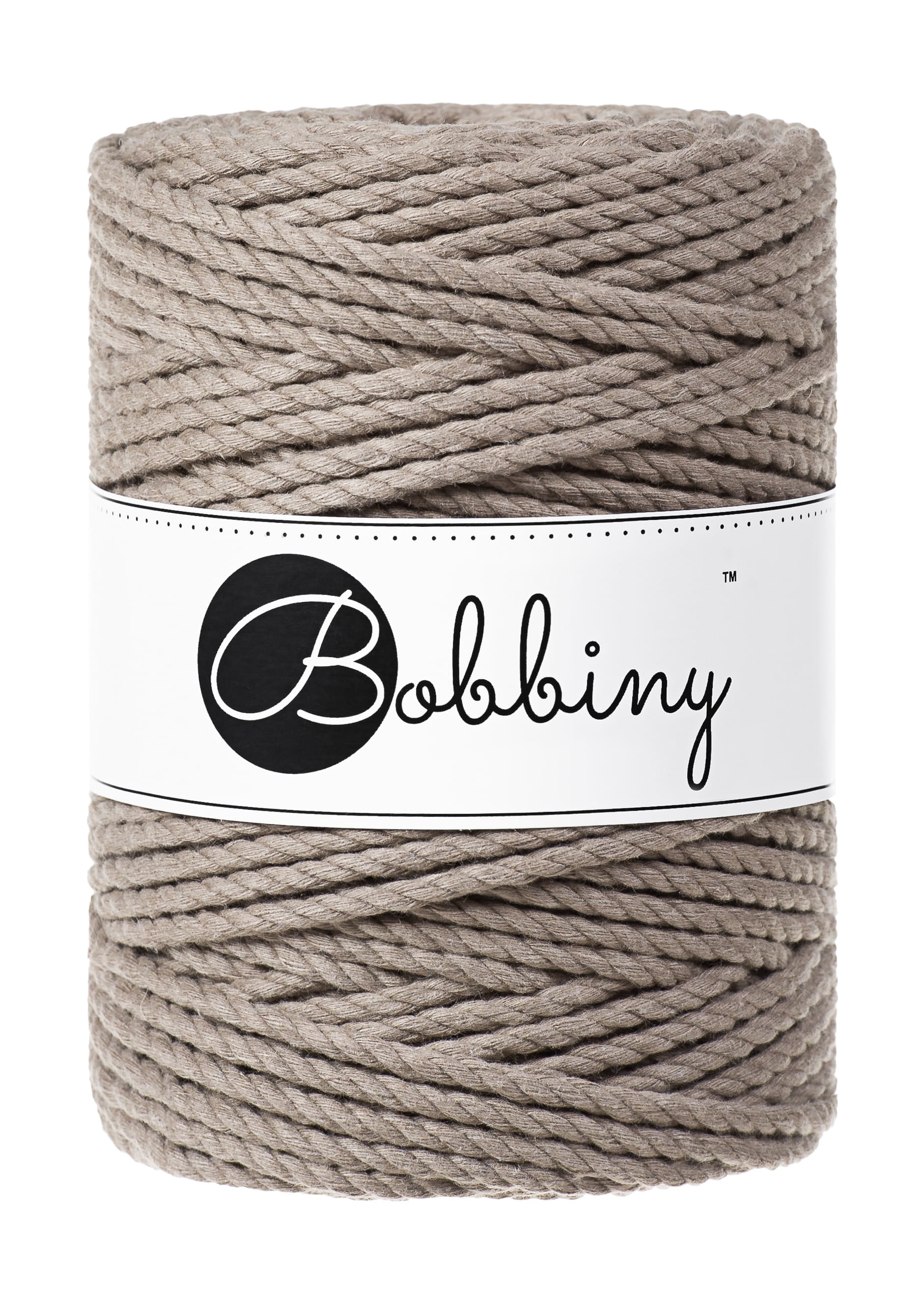 BOBBINY - COTON CÂBLÉ 3PLY 5MM - COFFEE