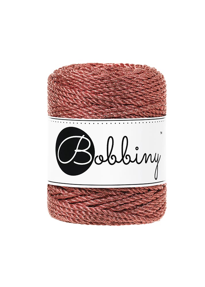 BOBBINY - COTON CÂBLÉ 3PLY 3MM - METALLIC COPPER