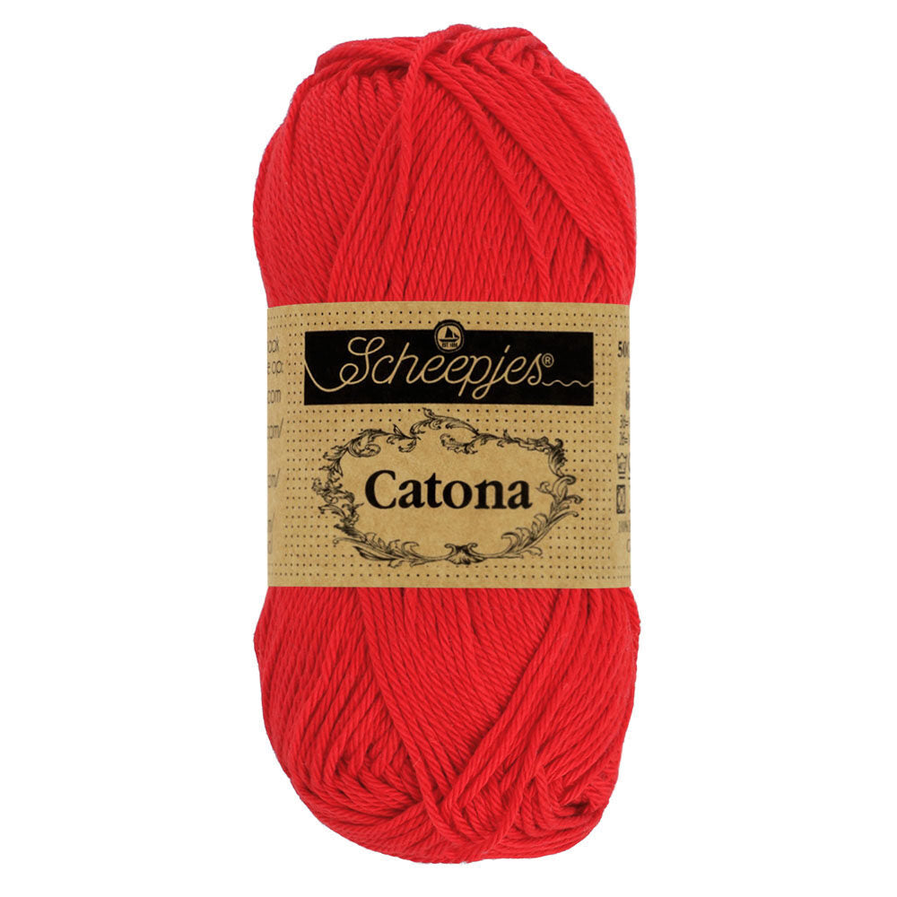 Scheepjes - Coton mercerisé Catona - 115 Hot Red