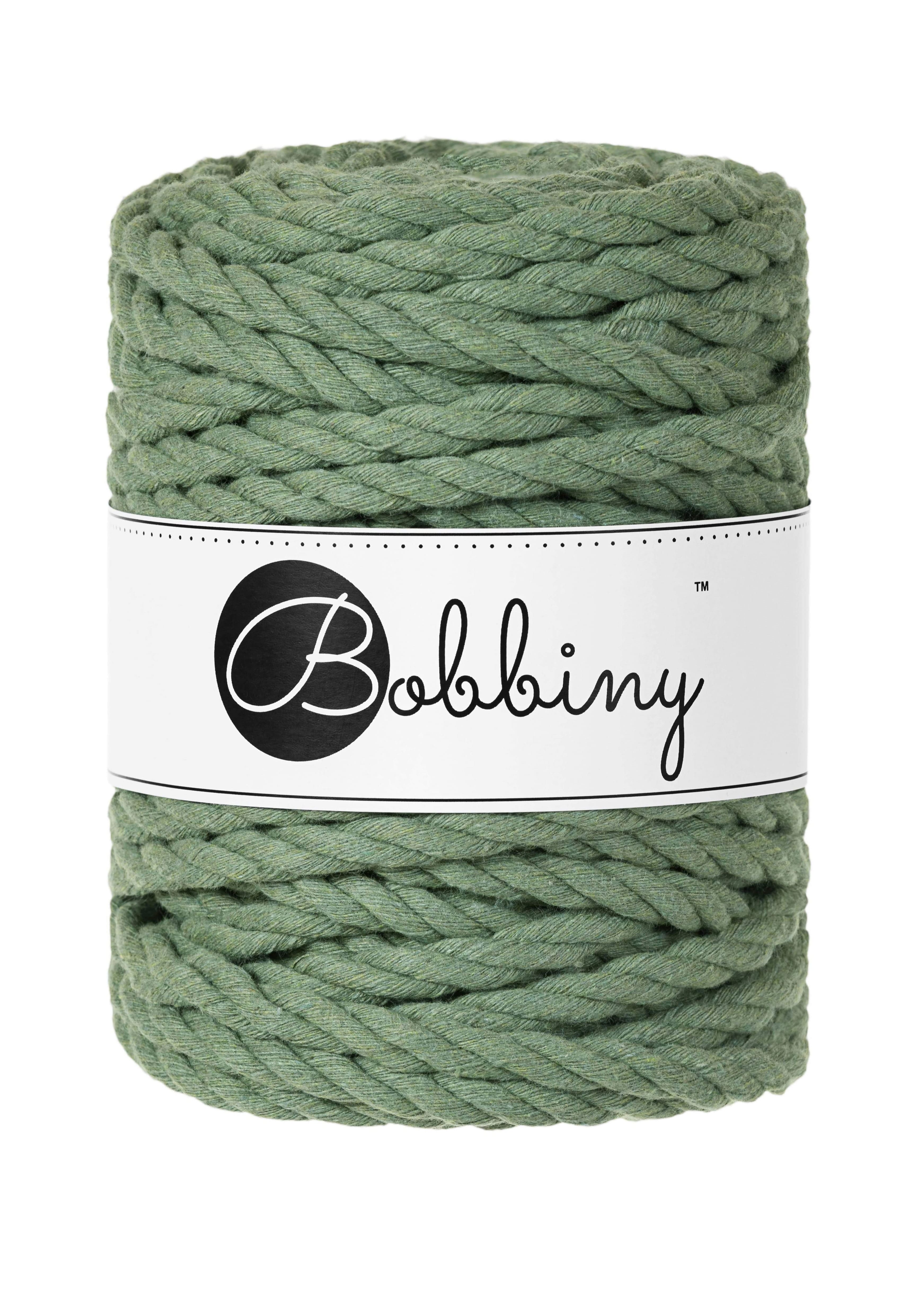 BOBBINY - COTON CÂBLÉ 3PLY 9MM - EUCALYPTUS GREEN