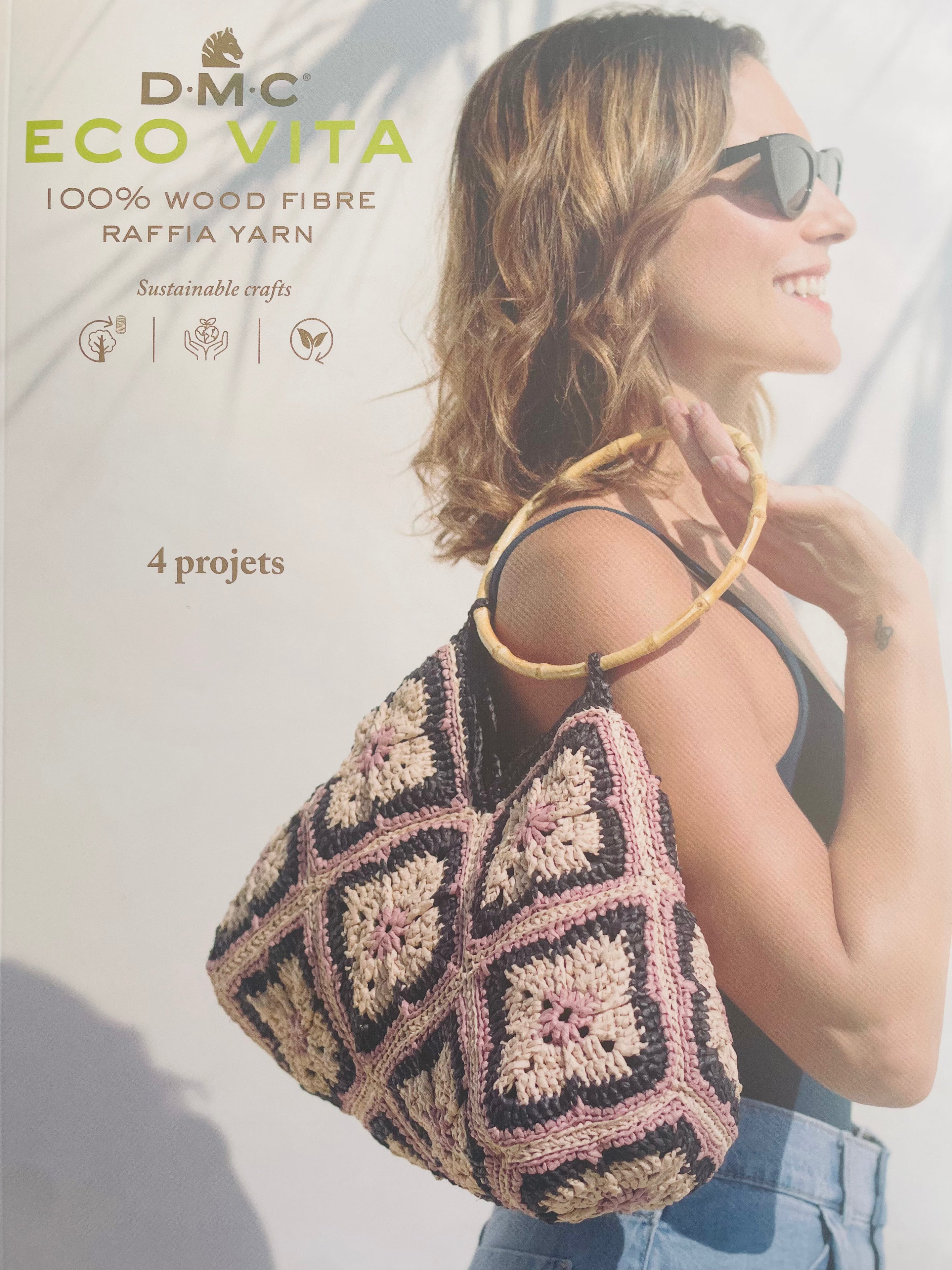DMC ECO VITA RAFFIA Catalogue Papier 4 projets crochet Eté 2026