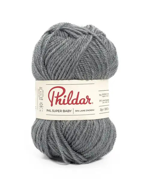 PHILDAR - PHIL SUPER BABY - GRIS CHINE