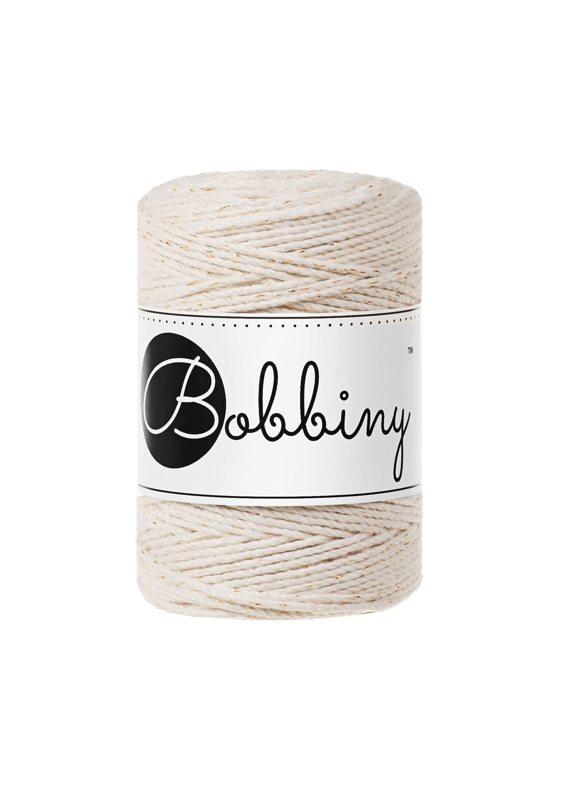 BOBBINY - COTON CÂBLÉ 3PLY 1.5MM - GOLDEN NATURAL