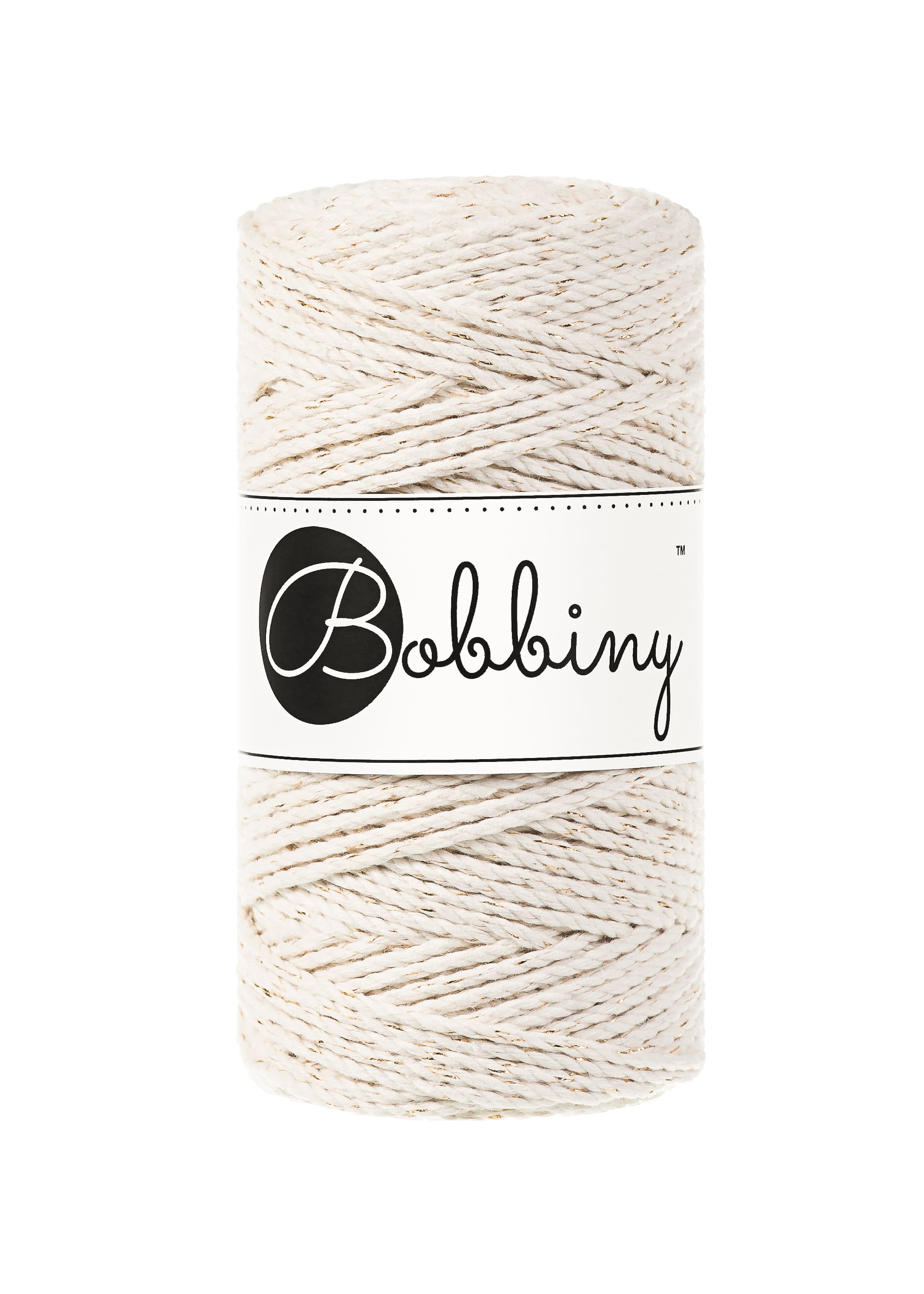 BOBBINY - COTON CÂBLÉ 3PLY 3MM - GOLDEN NATURAL