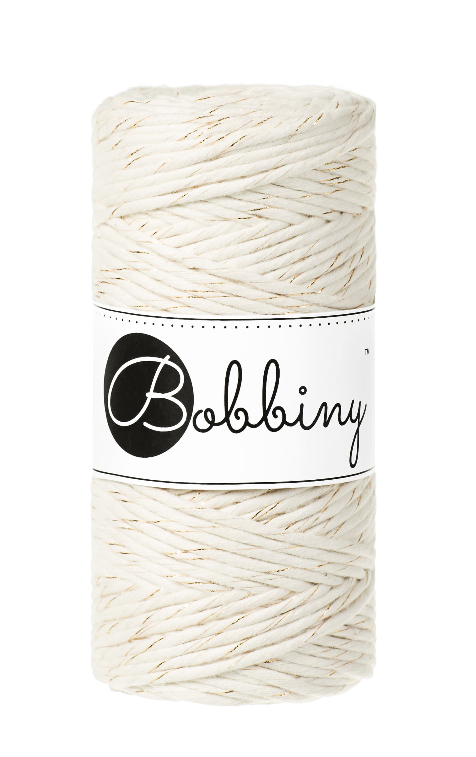 BOBBINY - COTON PEIGNÉ 3MM - GOLDEN NATURAL