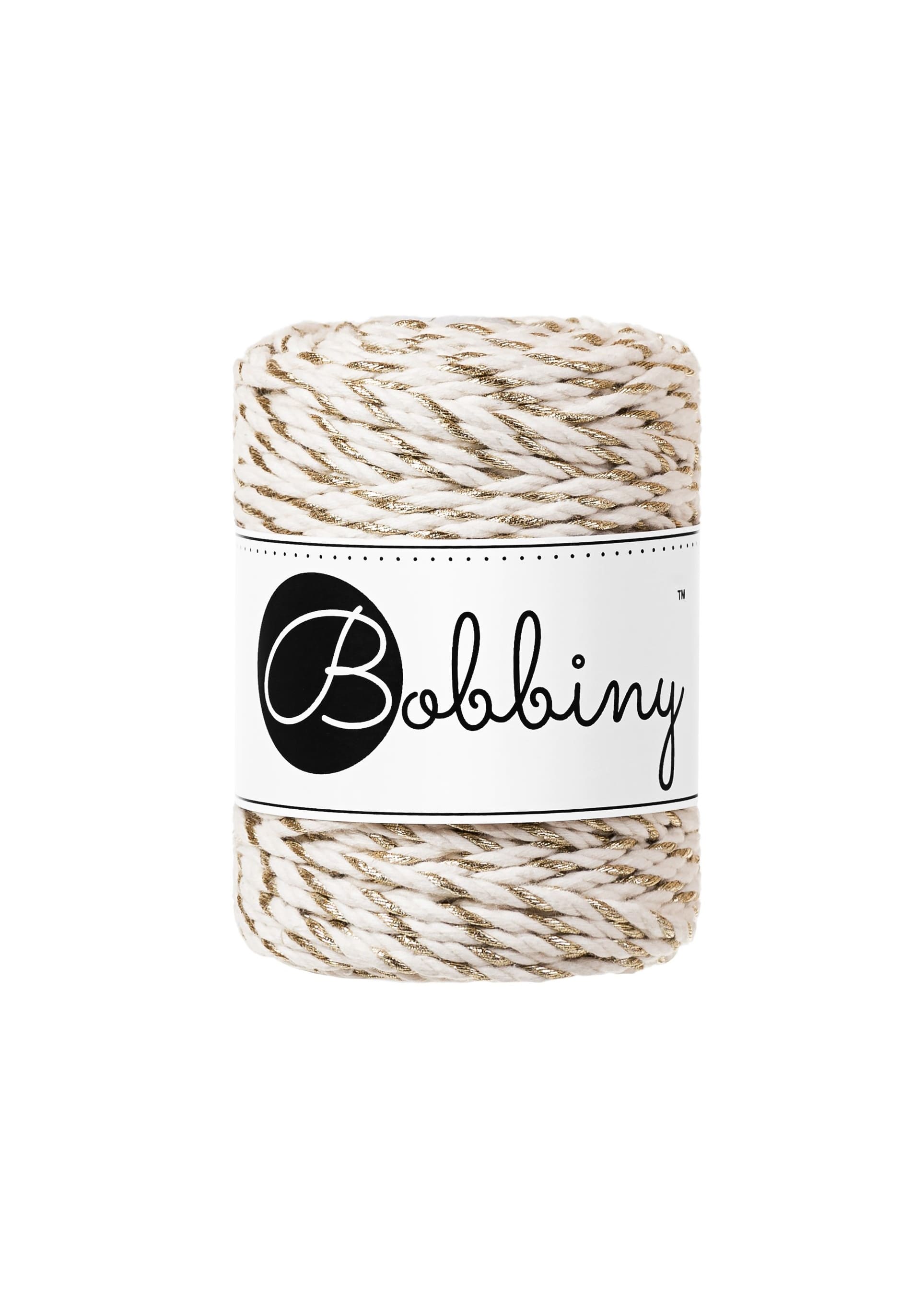 BOBBINY - COTON CÂBLÉ 3PLY 3MM - GOLDEN TWIST