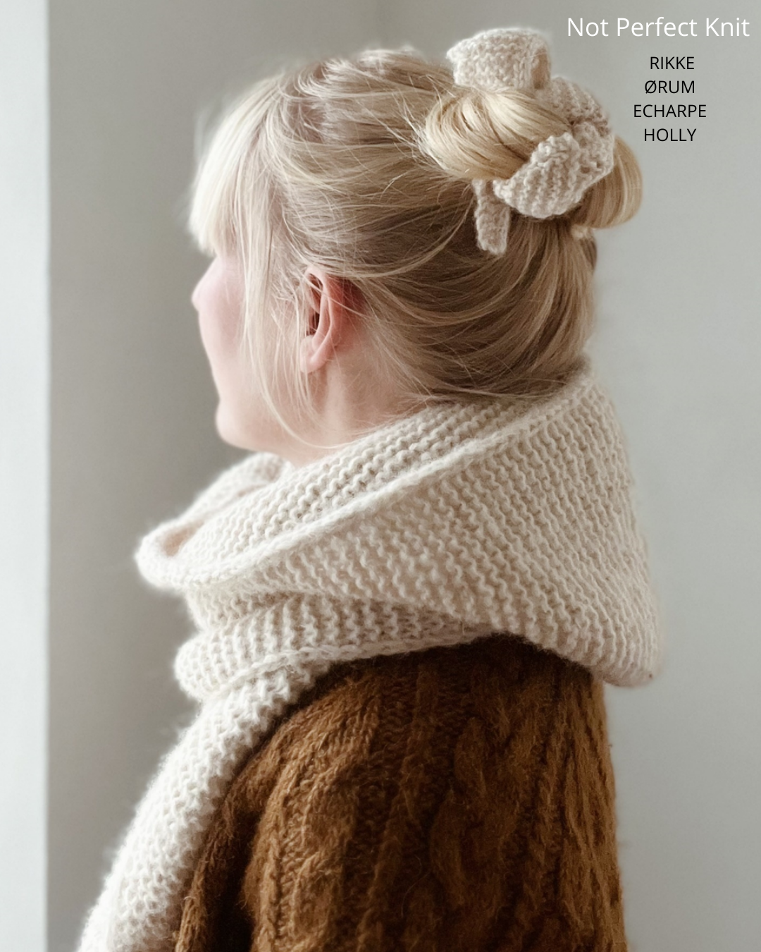 KIT TRICOT : L'écharpe à capuche femme HOLLY Scarf - Niveau facile