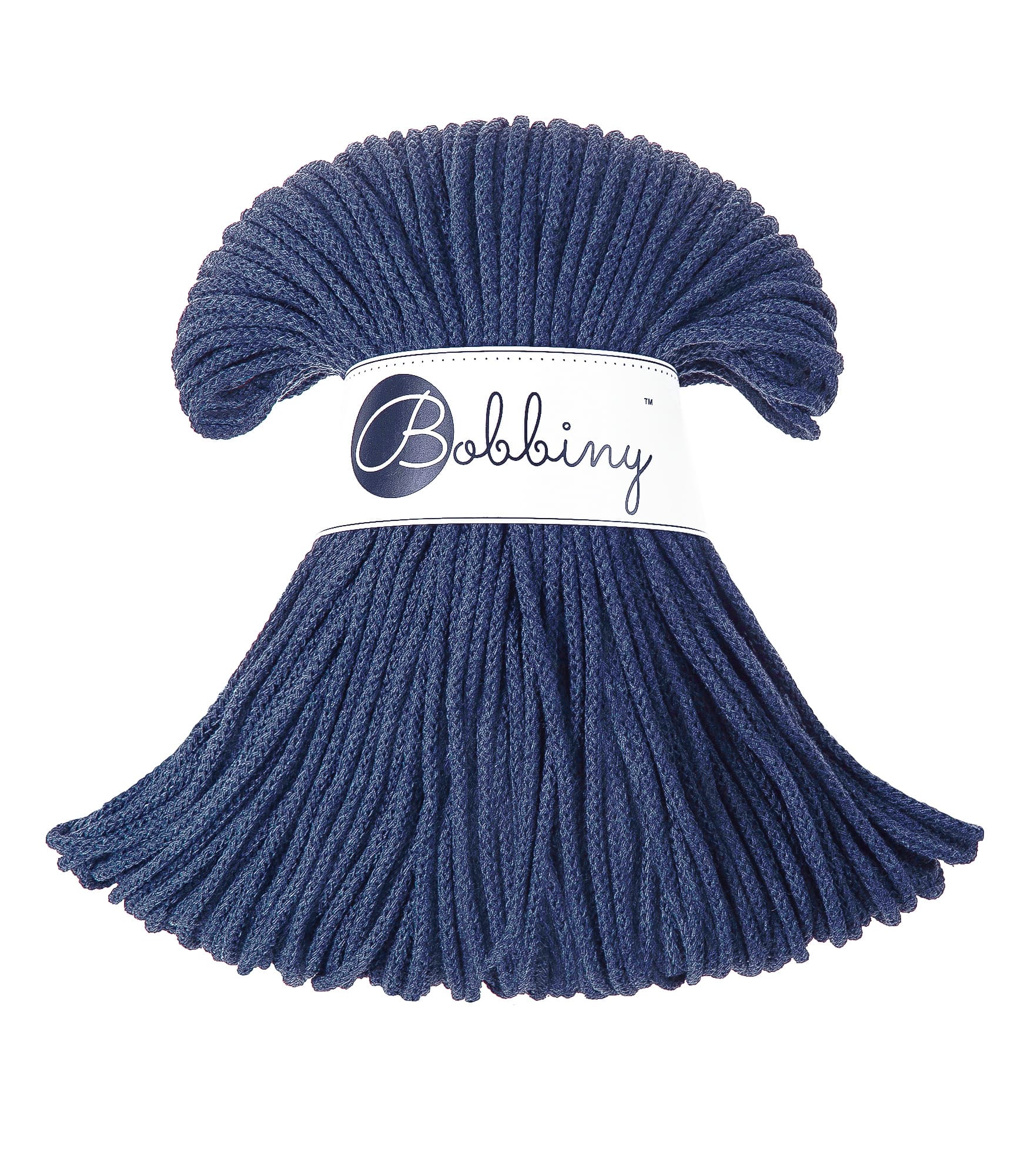 BOBBINY - COTON TRESSÉ JUNIOR 3MM - JEANS