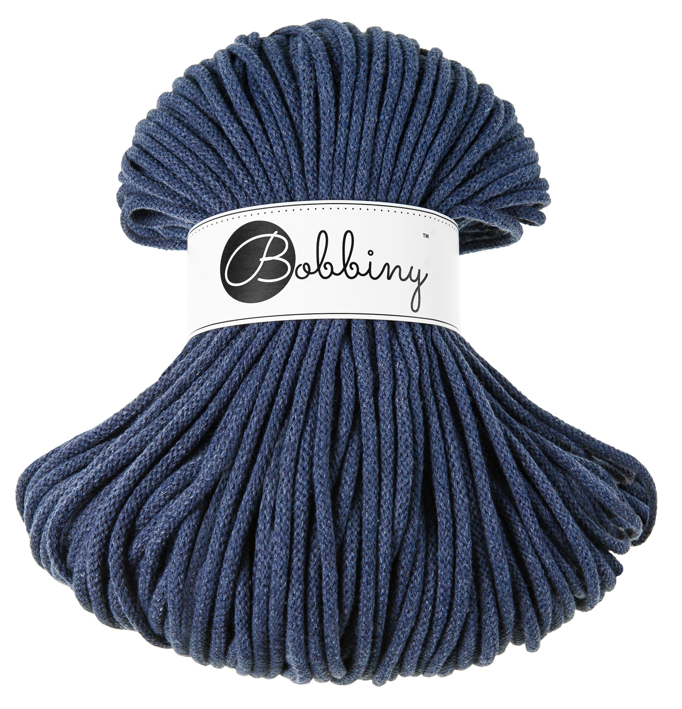 BOBBINY - COTON TRESSÉ PREMIUM 5MM (100M) - JEANS