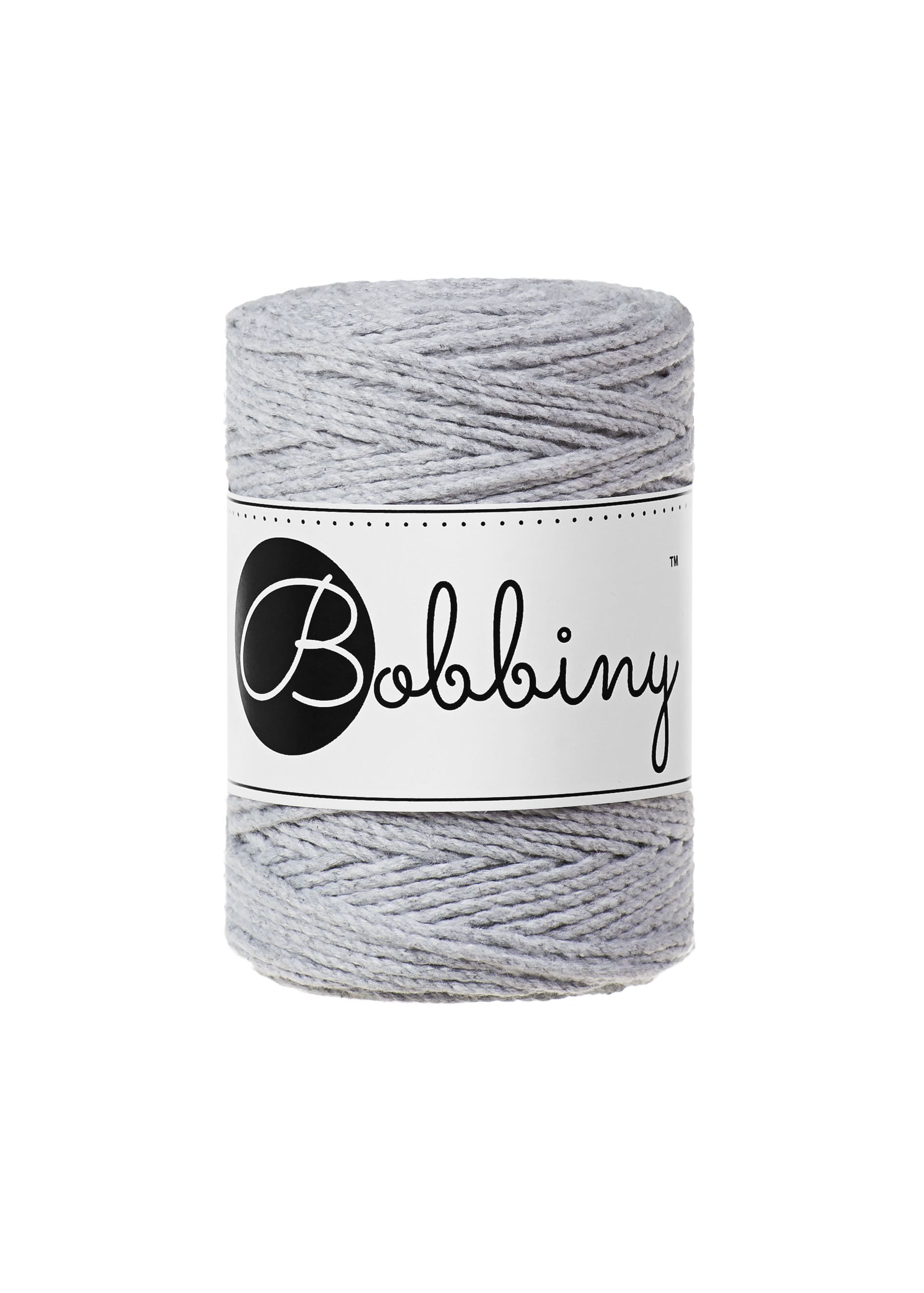 BOBBINY - COTON CÂBLÉ 3PLY 1.5MM - LIGHT GREY