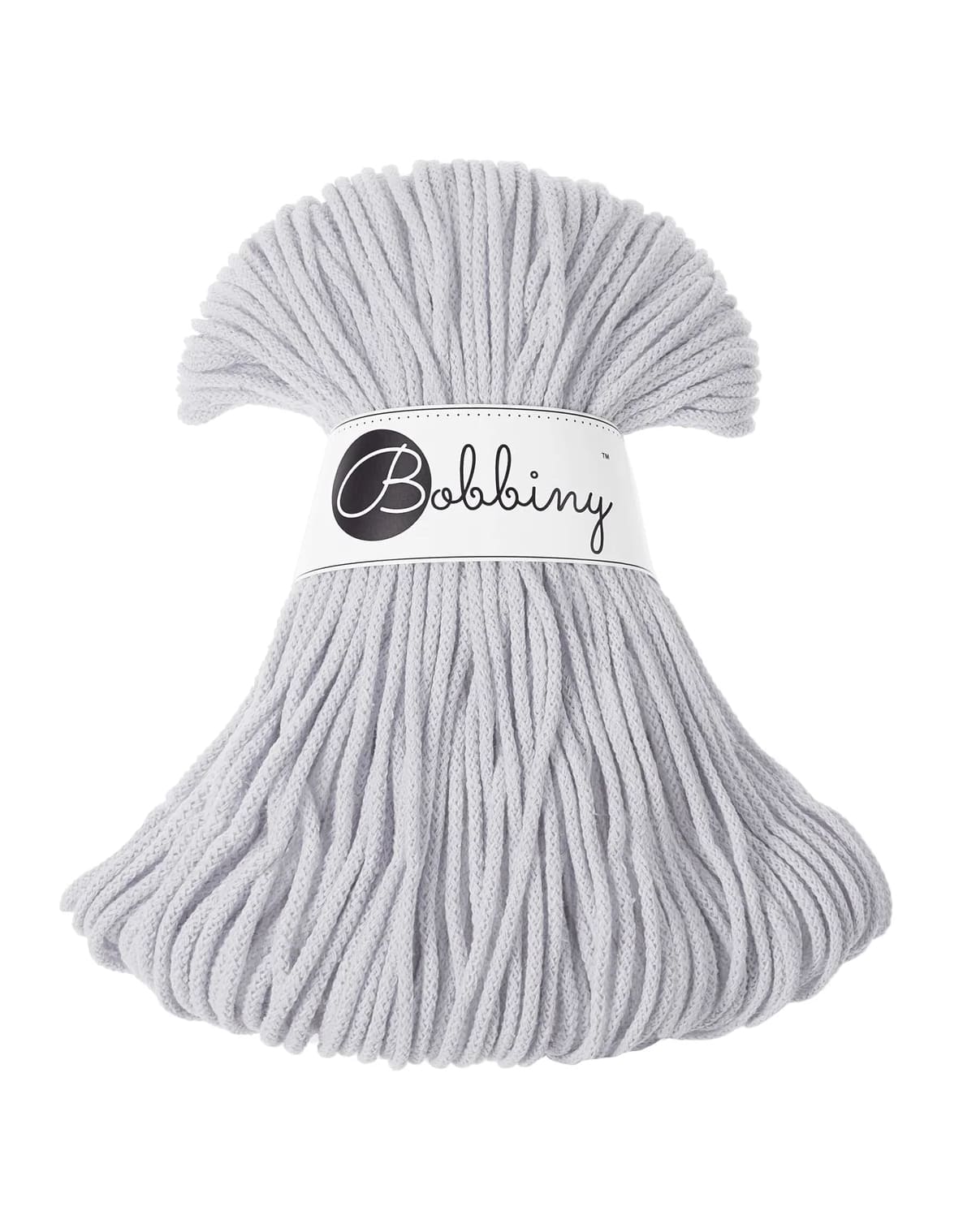 BOBBINY - COTON TRESSÉ JUNIOR 3MM - LIGHT GREY