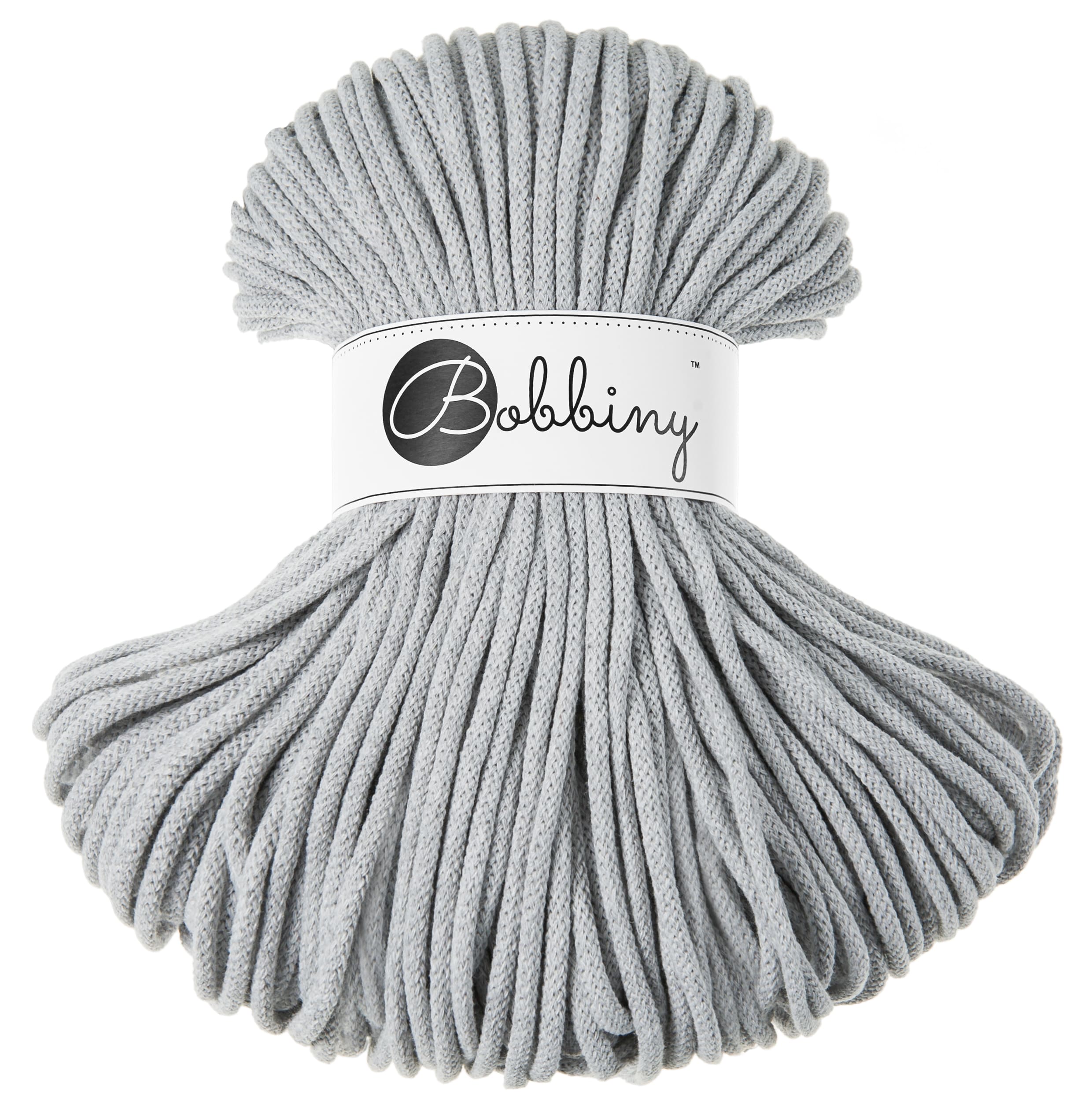 BOBBINY - COTON TRESSÉ PREMIUM 5MM (100M) - LIGHT GREY