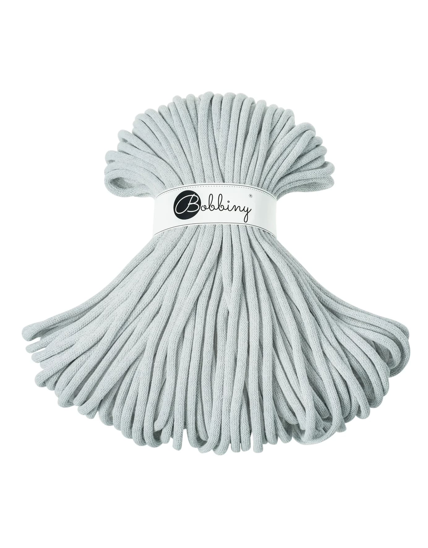 BOBBINY - COTON TRESSÉ JUMBO 9MM - LIGHT GREY