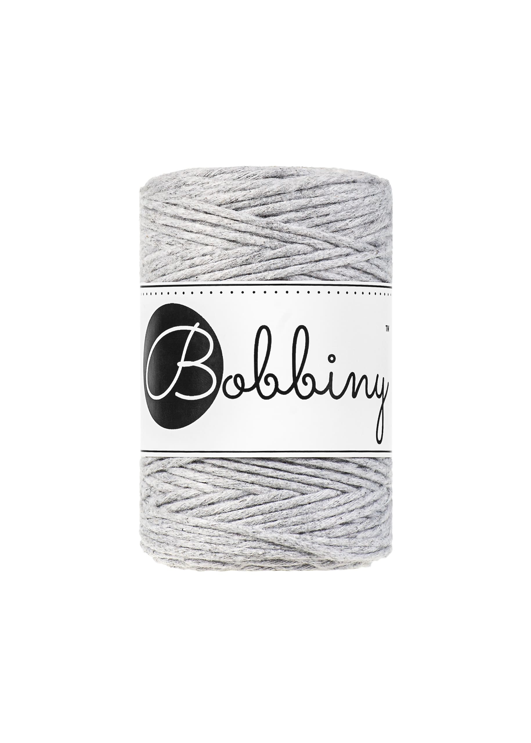 BOBBINY - COTON PEIGNÉ 1.5MM - LIGHT GREY