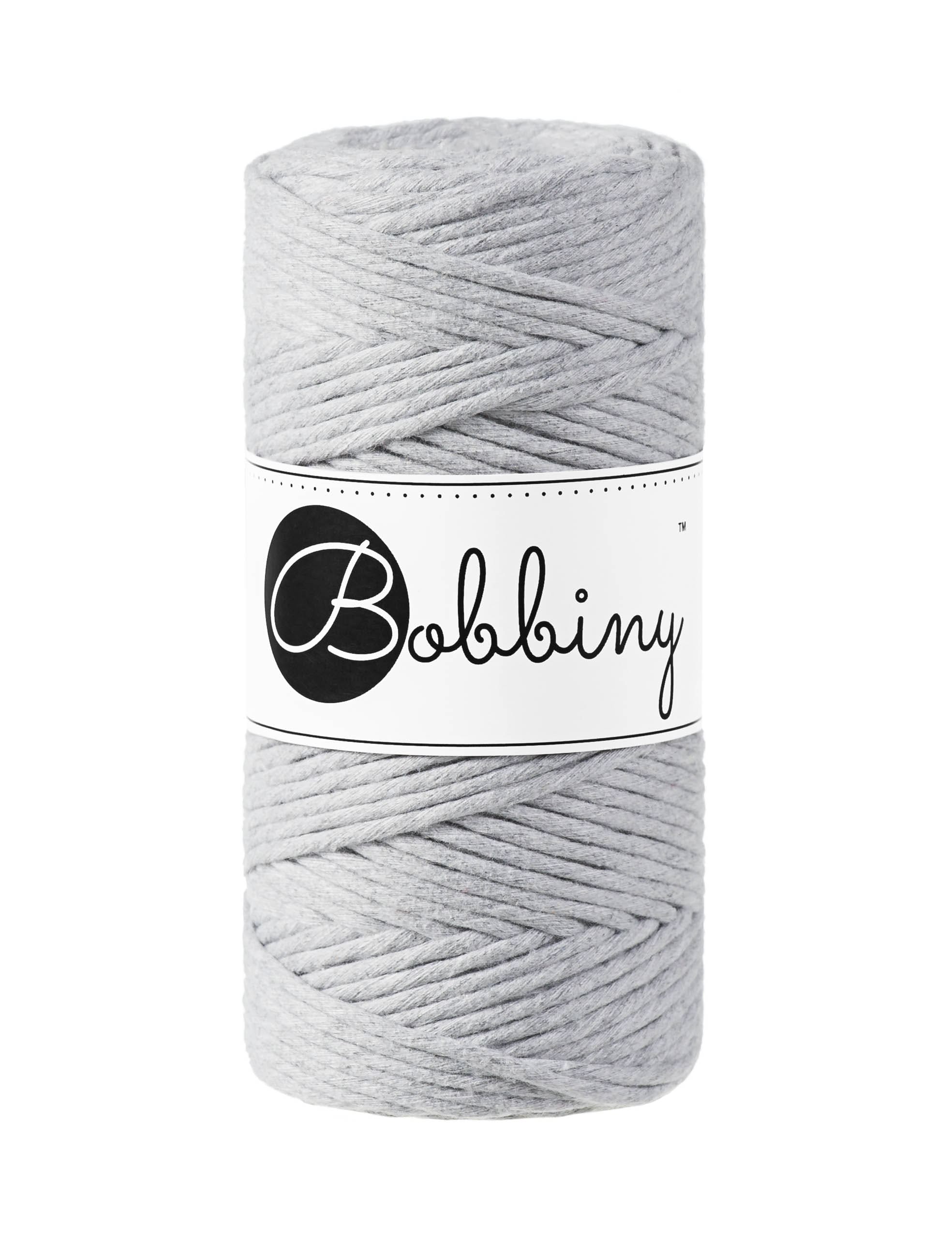 BOBBINY - COTON PEIGNÉ 3MM - LIGHT GREY