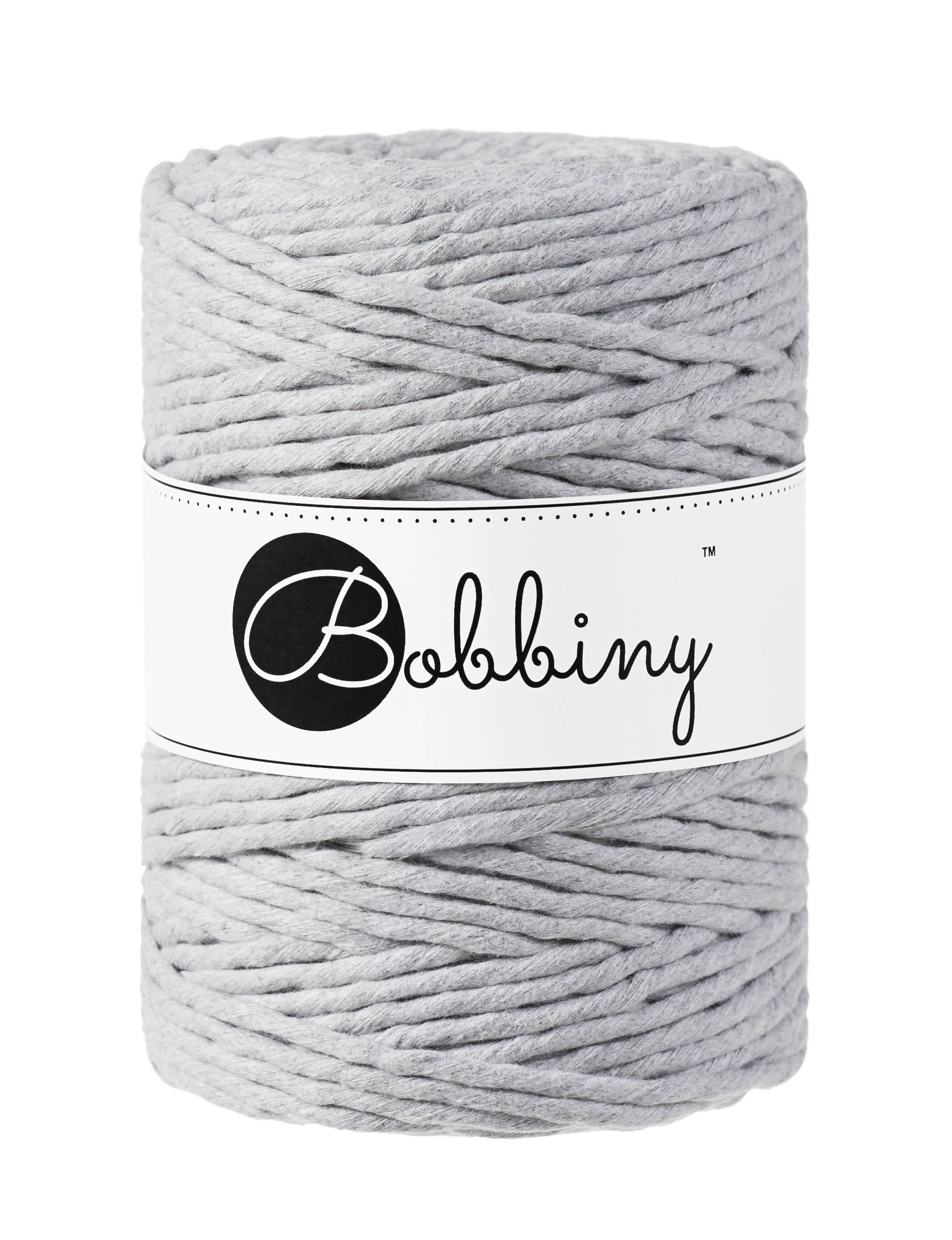 BOBBINY - COTON PEIGNÉ 5MM - LIGHT GREY