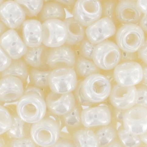 Lot de 10 perles Miyuki Duracoat Ivoire