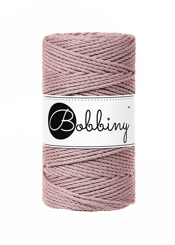 BOBBINY - COTON CÂBLÉ 3PLY 3MM - MAUVE