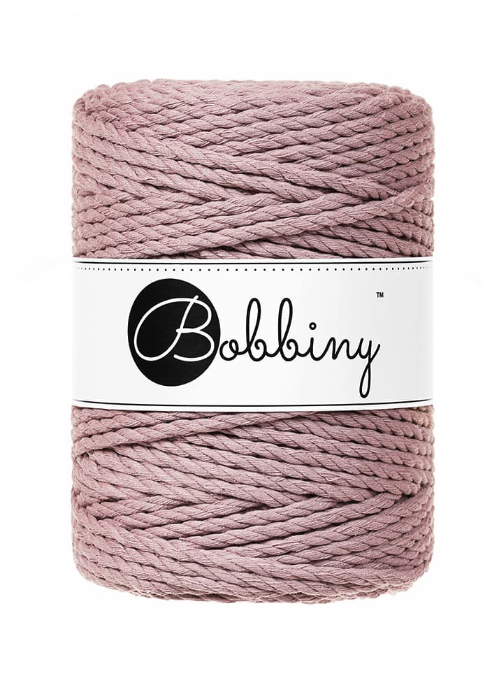 BOBBINY - COTON CÂBLÉ 3PLY 5MM - MAUVE