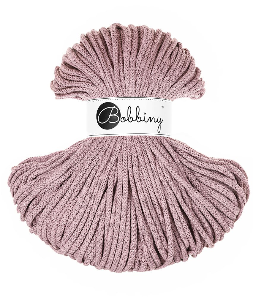 BOBBINY - COTON TRESSÉ PREMIUM 5MM (100M) - MAUVE