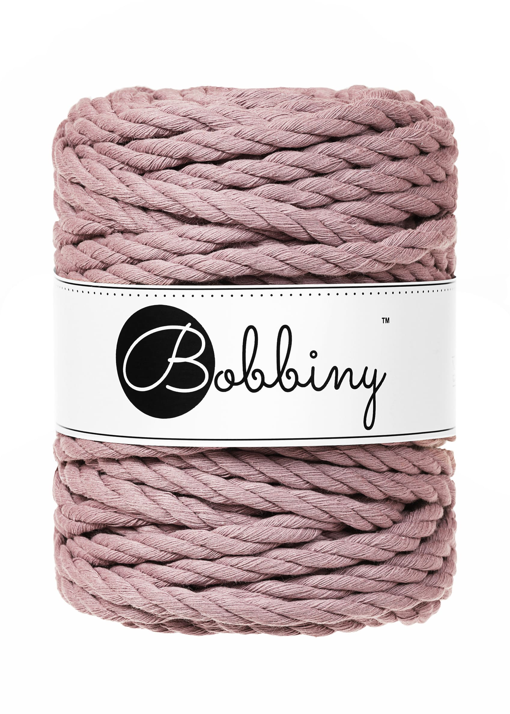 BOBBINY - COTON CÂBLÉ 3PLY 9MM - MAUVE