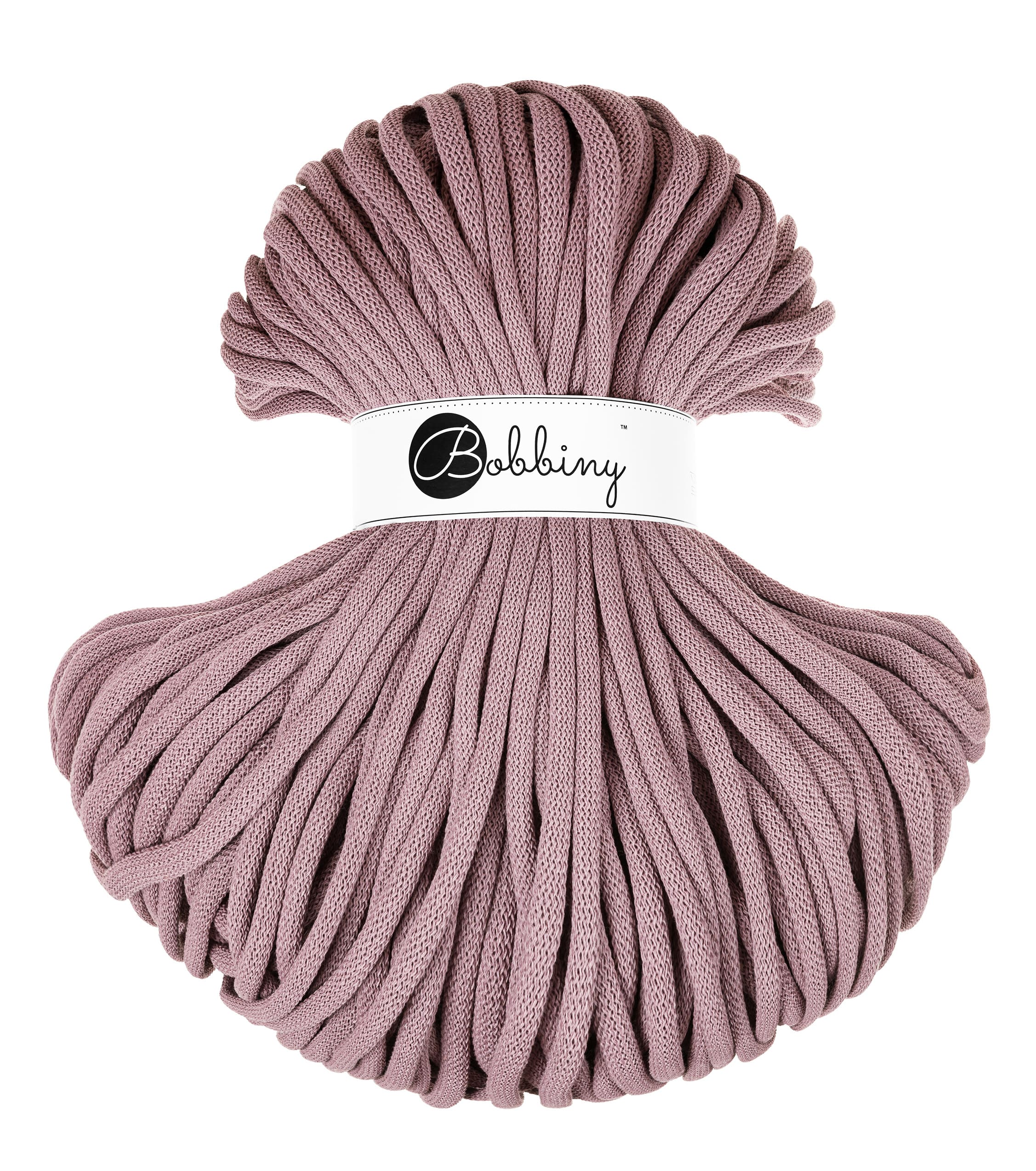 BOBBINY - COTON TRESSÉ JUMBO 9MM - MAUVE