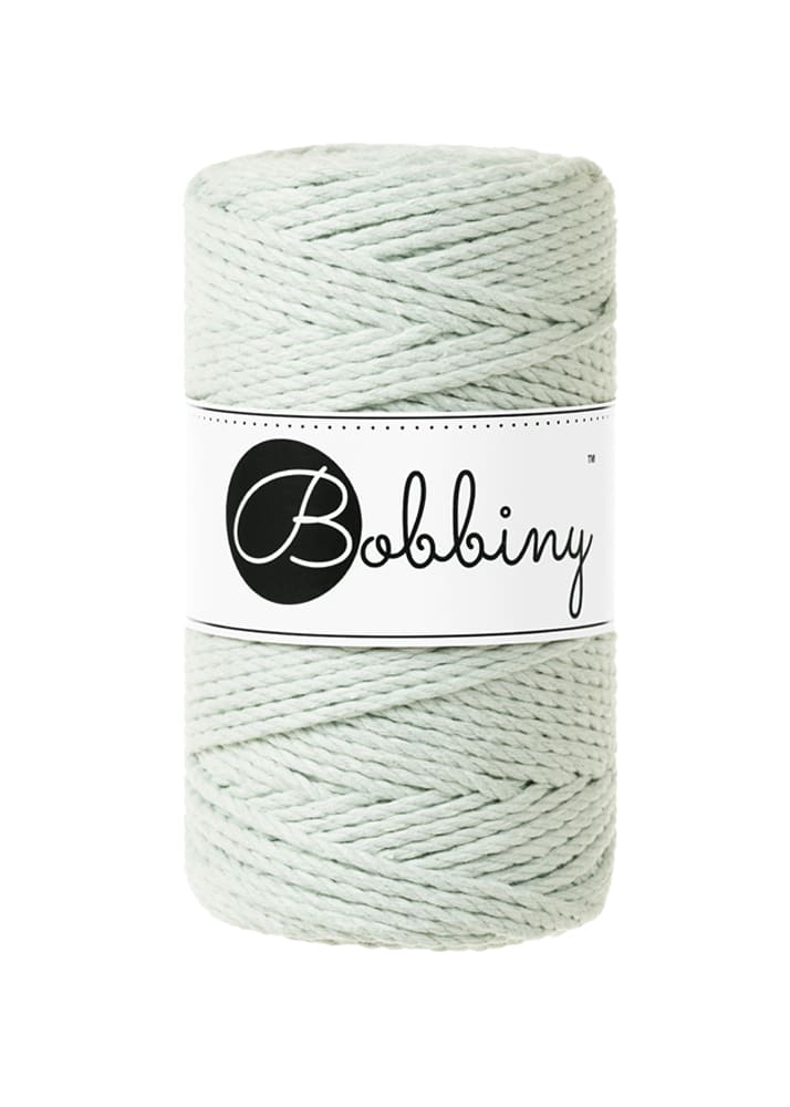 BOBBINY - COTON CÂBLÉ 3PLY 3MM - MILKY GREEN