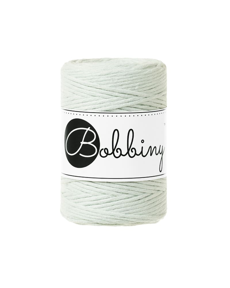 BOBBINY - COTON PEIGNÉ 1.5MM - MILKY GREEN