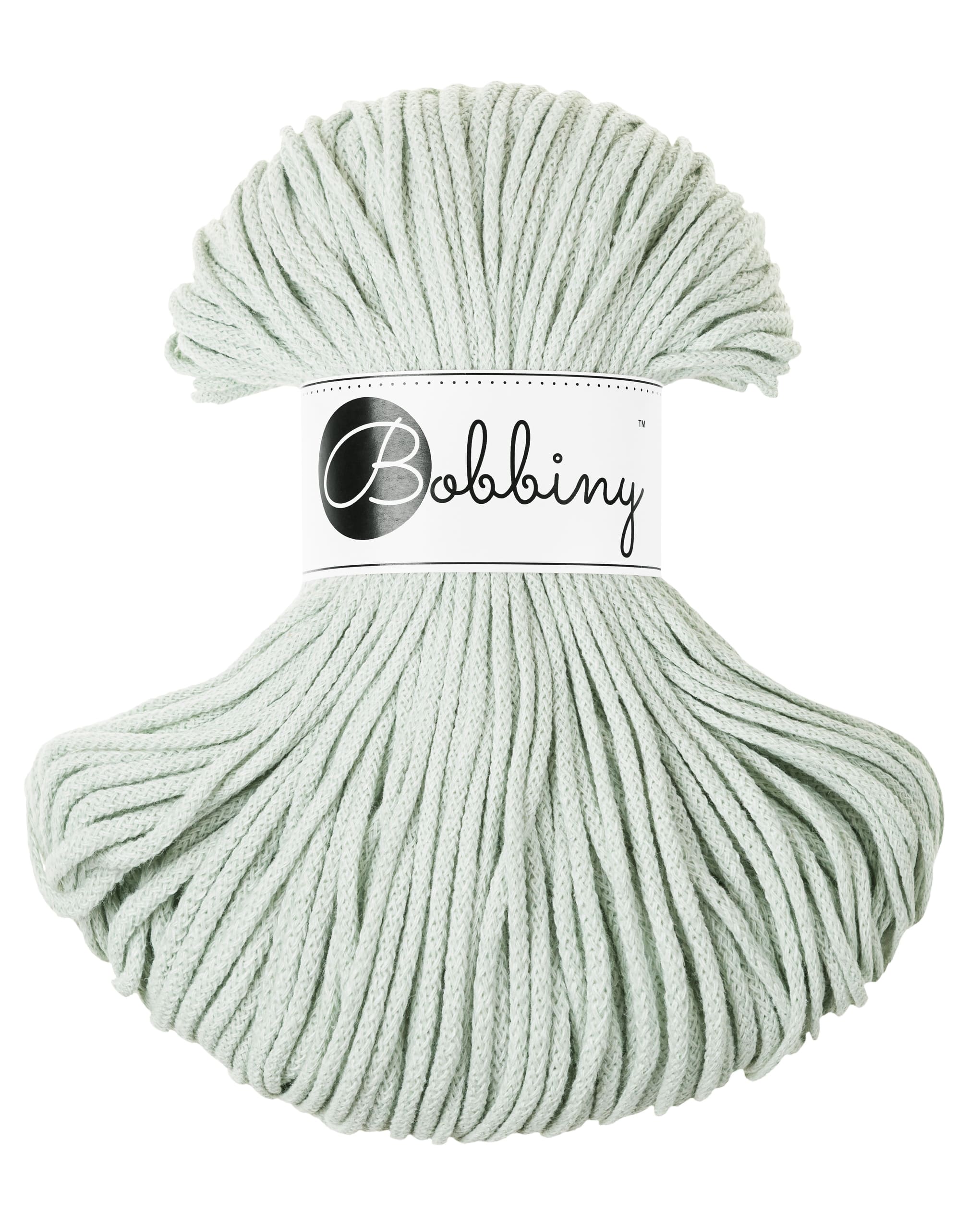 BOBBINY - COTON TRESSÉ JUNIOR 3MM - MILKY GREEN