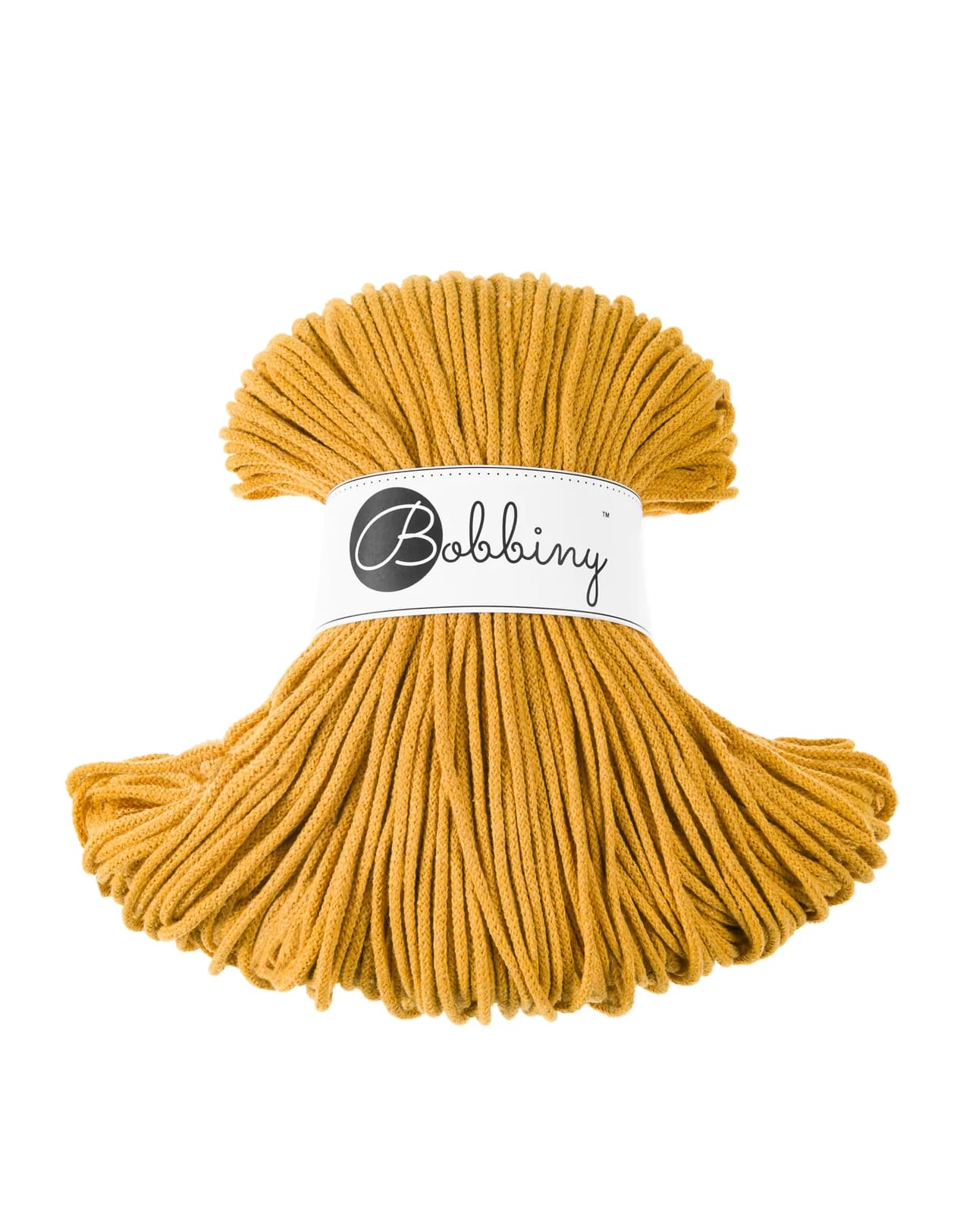 BOBBINY - COTON TRESSÉ JUNIOR 3MM - MUSTARD