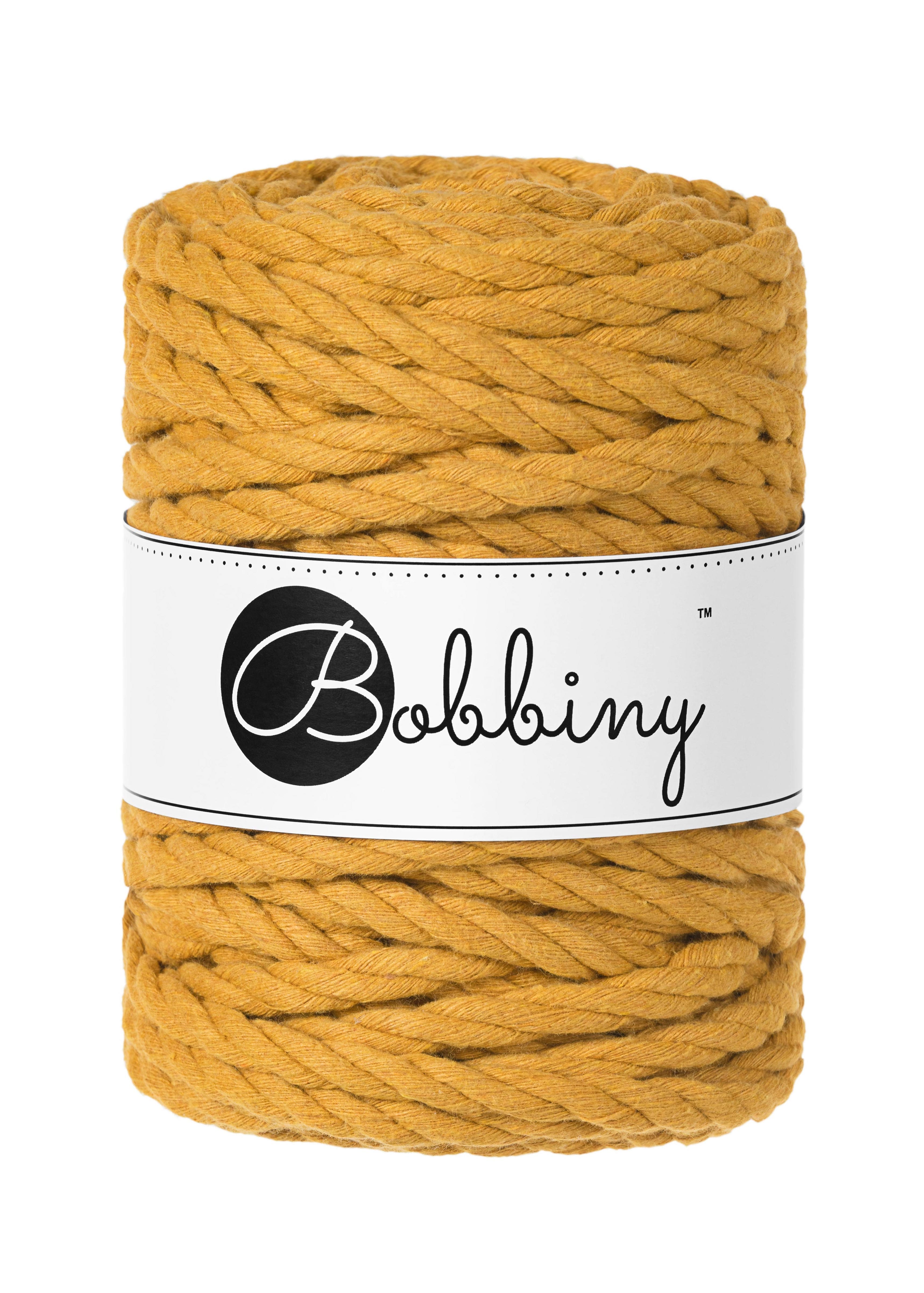 BOBBINY - COTON CÂBLÉ 3PLY 9MM - MUSTARD