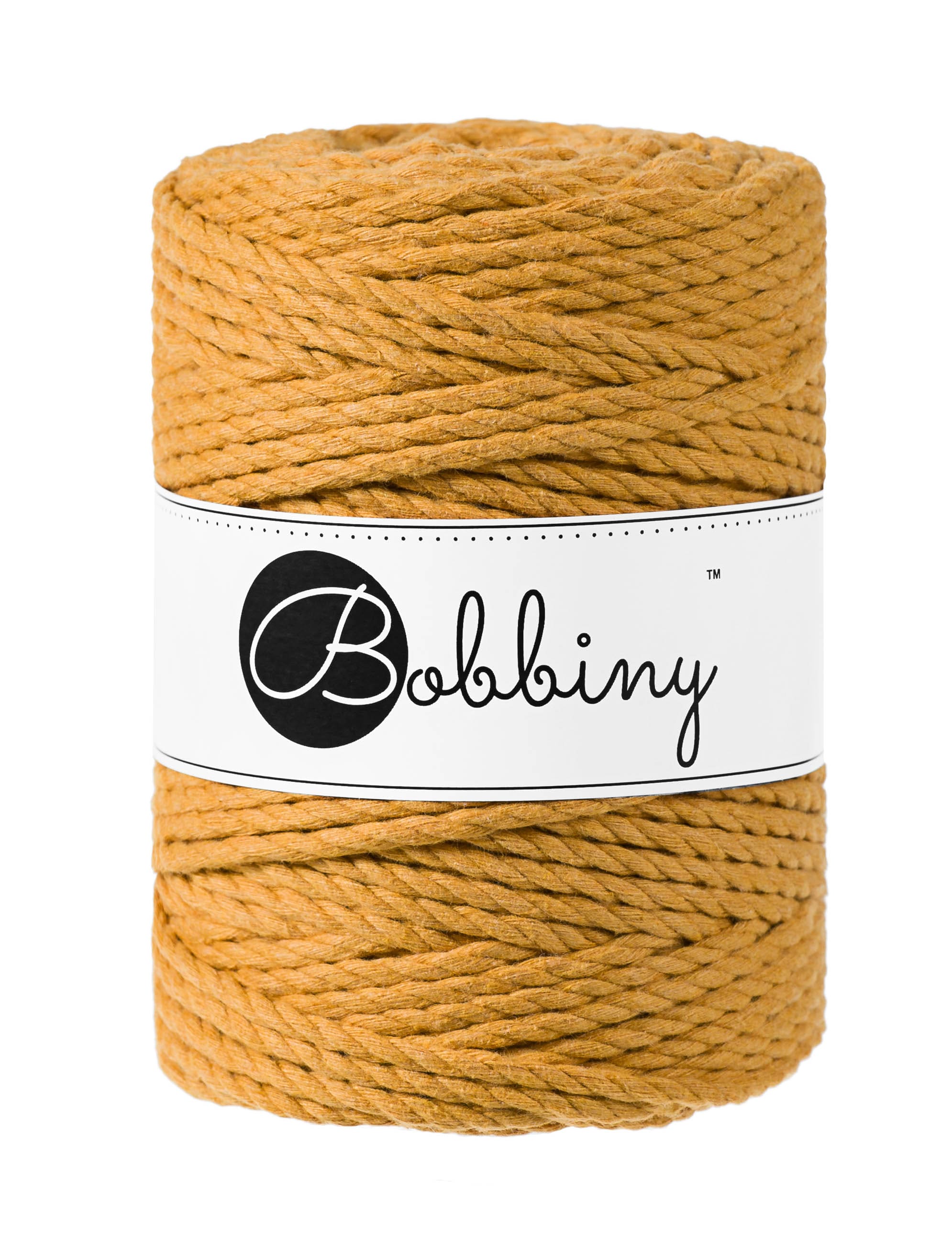 BOBBINY - COTON CÂBLÉ 3PLY 5MM - MUSTARD