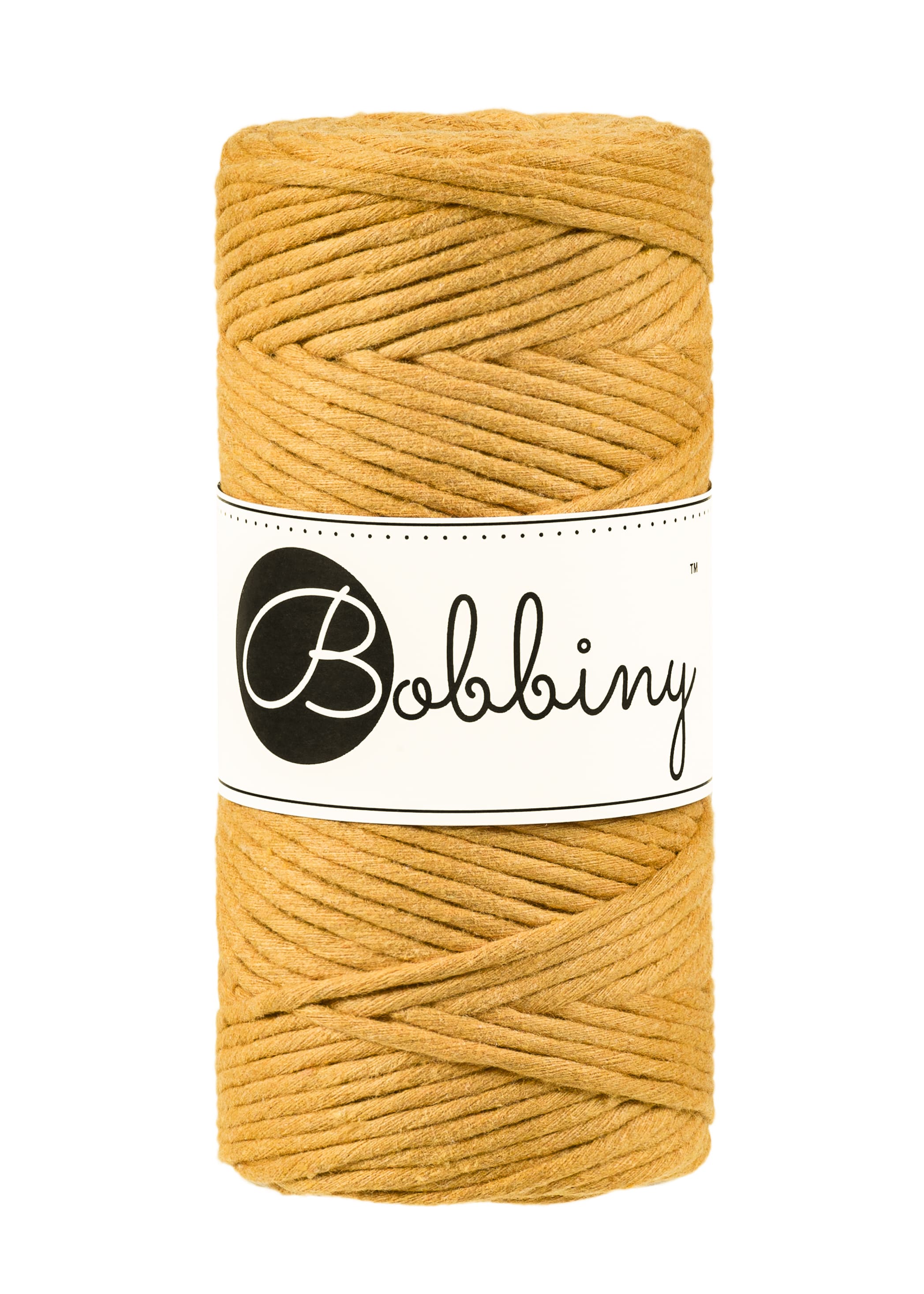 BOBBINY - COTON PEIGNÉ 3MM - MUSTARD