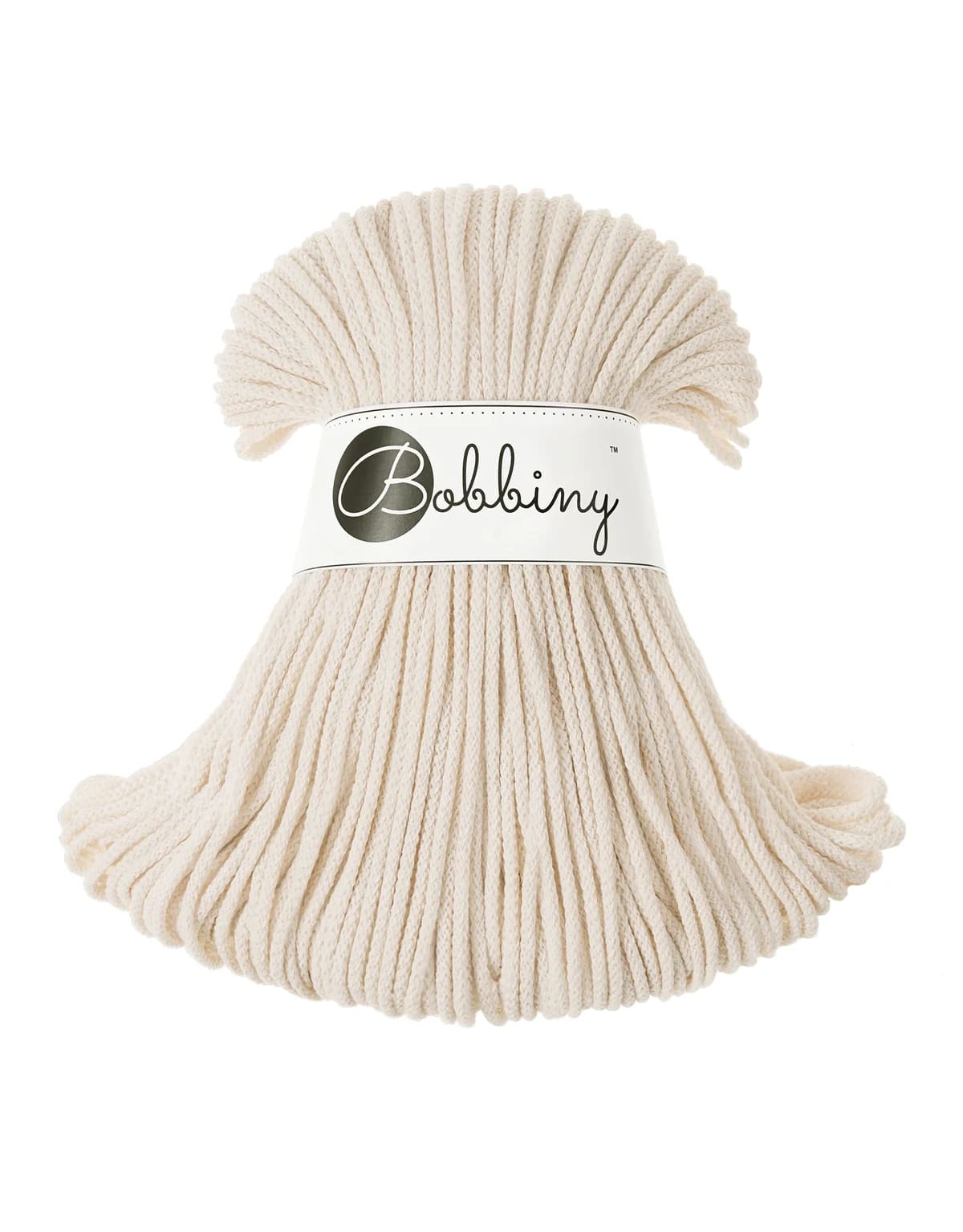 BOBBINY - COTON TRESSÉ JUNIOR 3MM - NATURAL