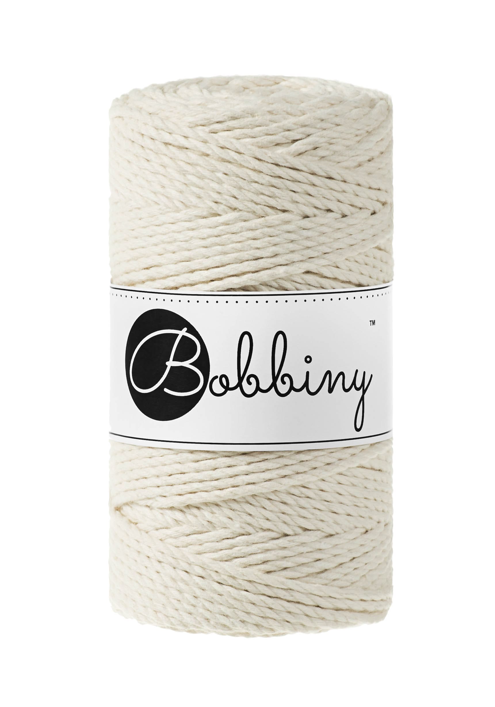 BOBBINY - COTON CÂBLÉ 3PLY 3MM - NATURAL