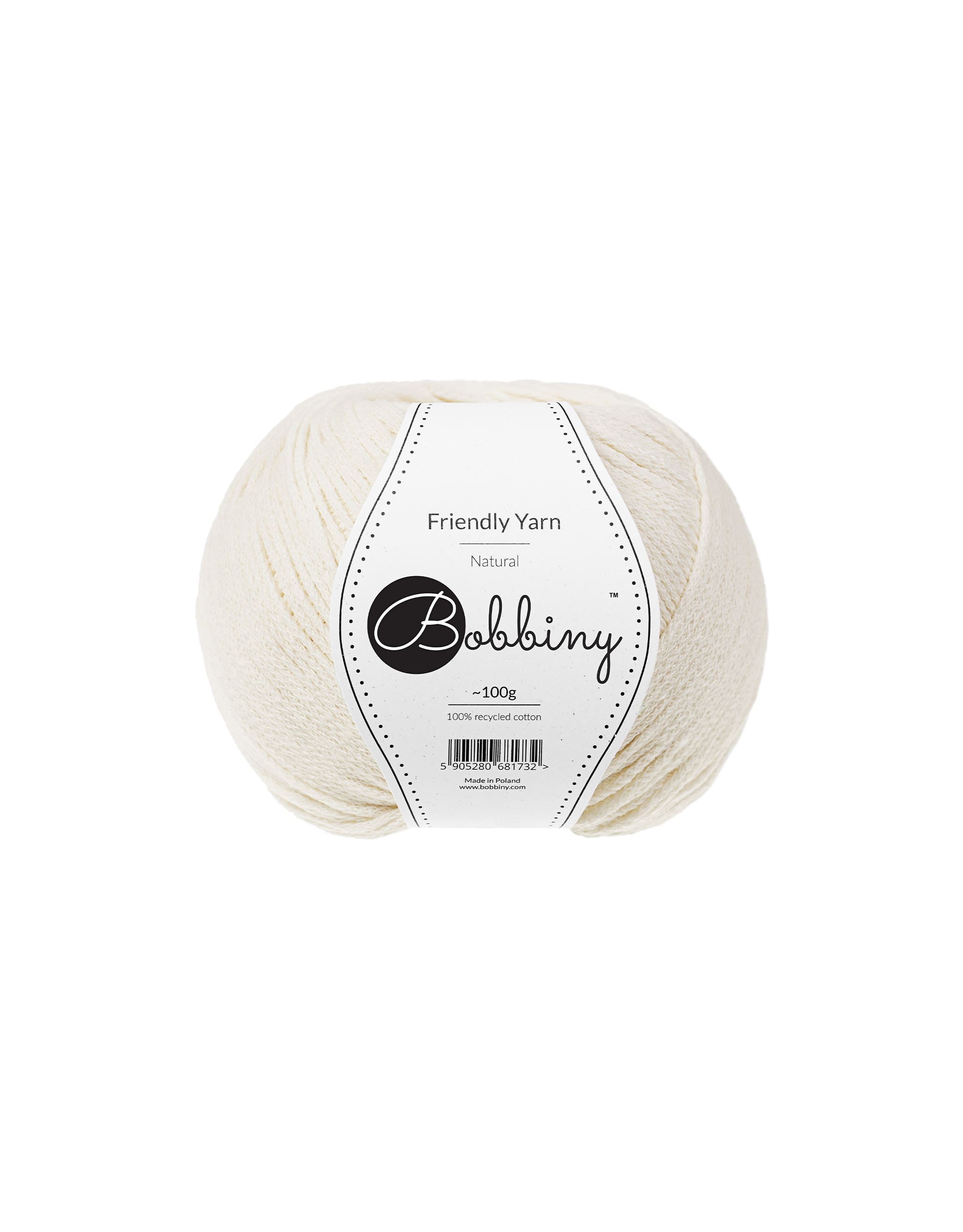 BOBBINY - COTON TRESSÉE FRIENDLY YARN - NATURAL