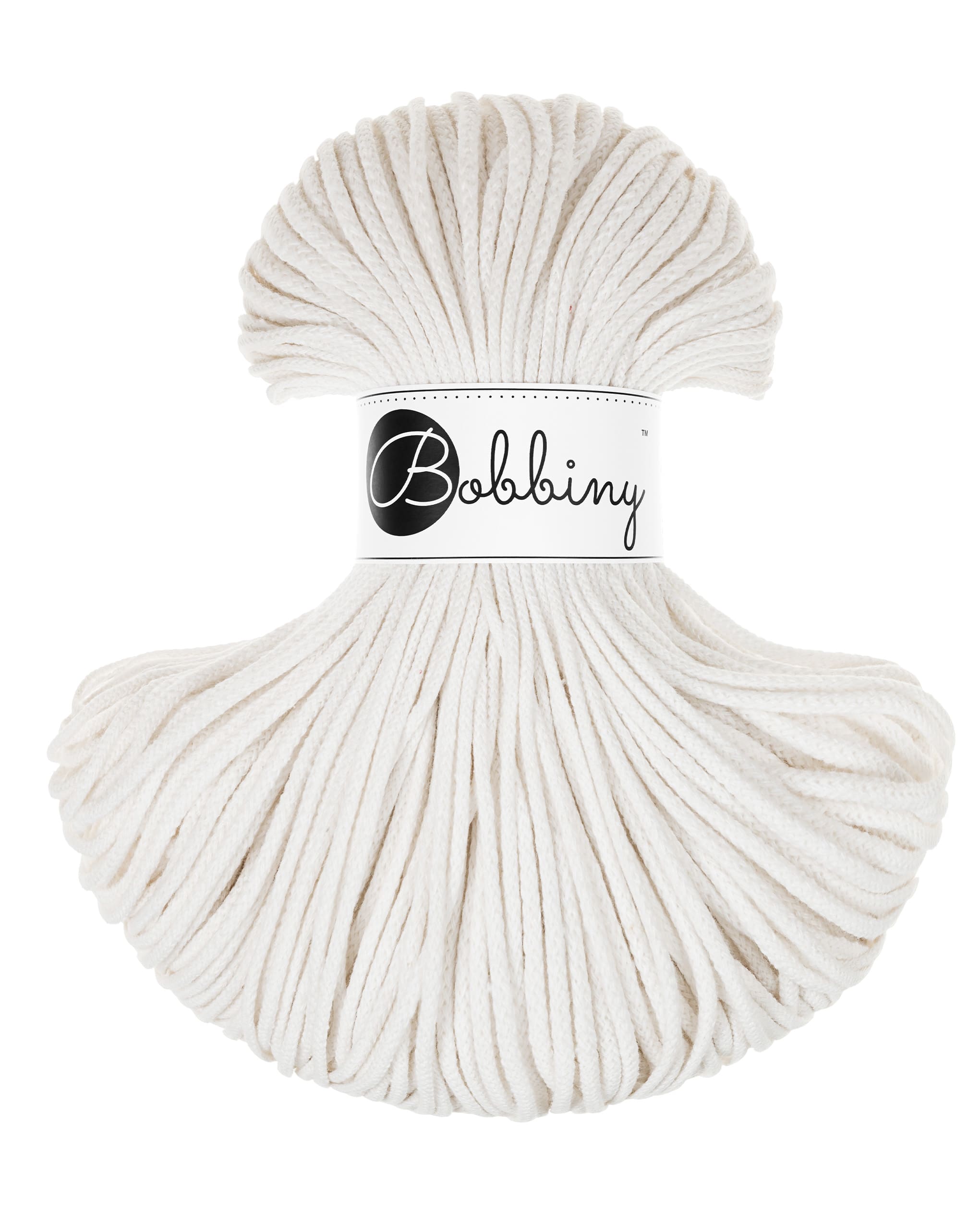 BOBBINY - COTON TRESSÉ JUNIOR 3MM - OFF WHITE