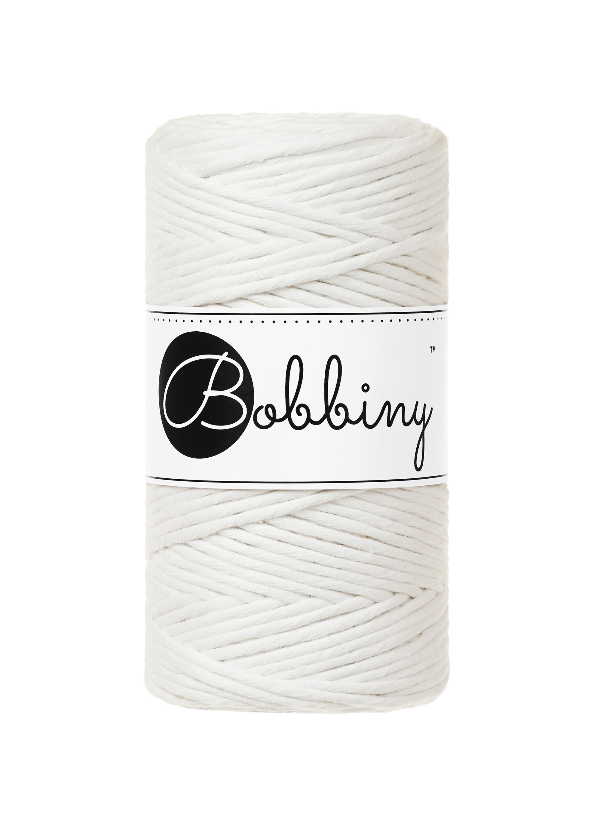 BOBBINY - COTON PEIGNÉ 3MM - OFF WHITE