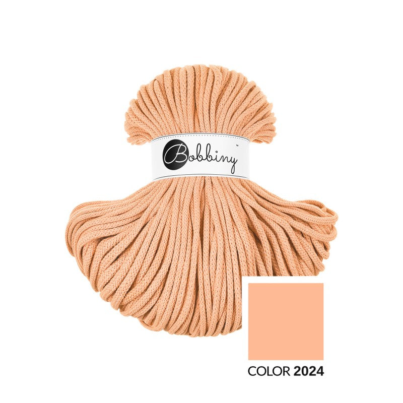 BOBBINY - COTON TRESSÉ PREMIUM 5MM (100M) - PEACH FUZZ