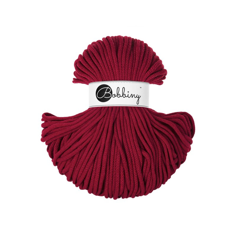 BOBBINY - COTON TRESSÉ PREMIUM 5MM (100M) - RED VELVET Edition Limitée AH26