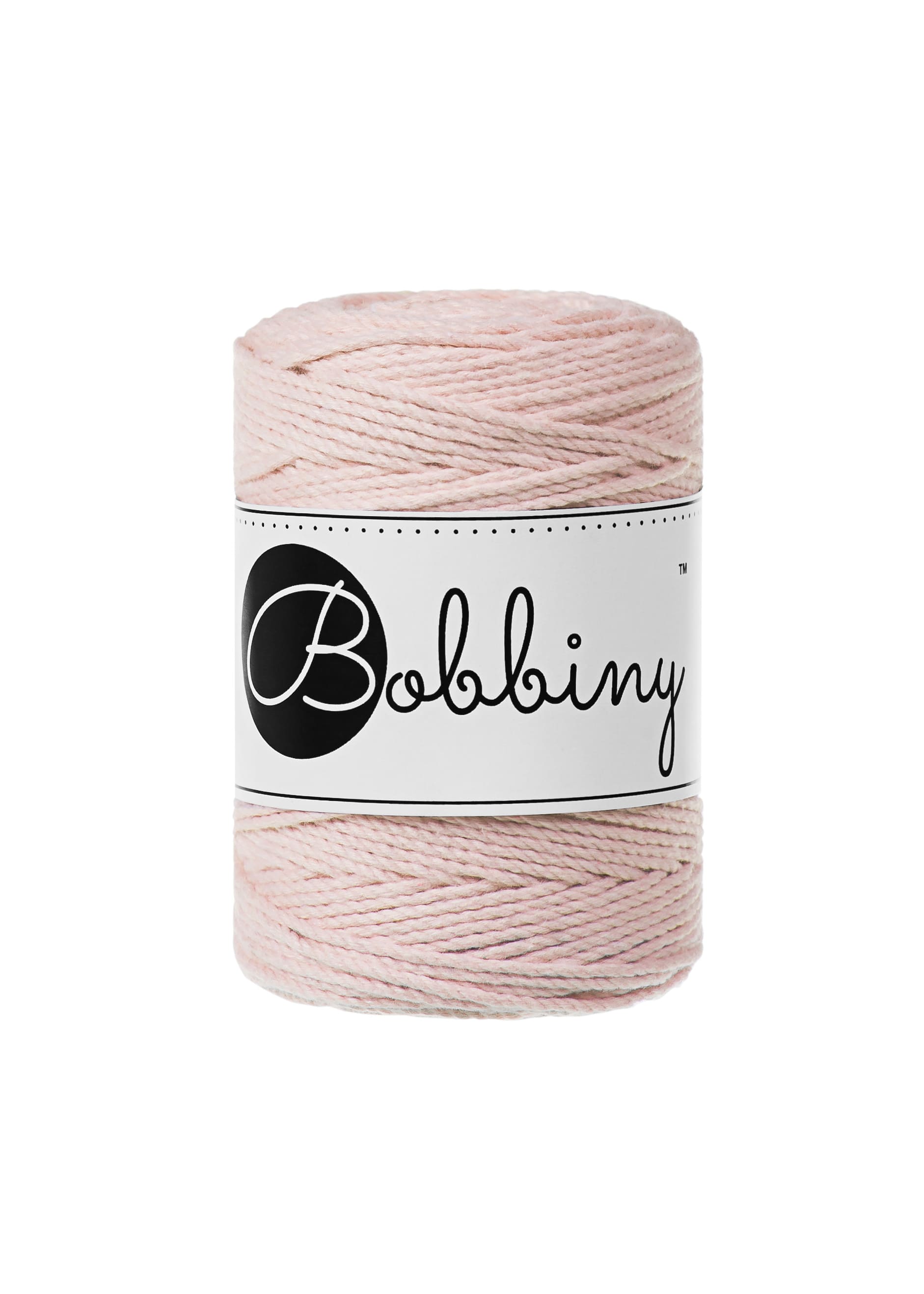 BOBBINY - COTON CÂBLÉ 3PLY 1.5MM - PASTEL PINK