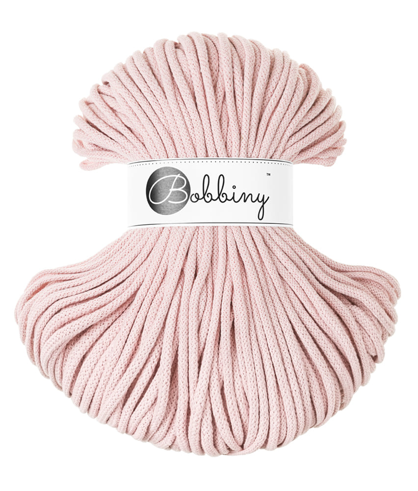 BOBBINY - COTON TRESSÉ PREMIUM 5MM (100M) - PASTEL PINK