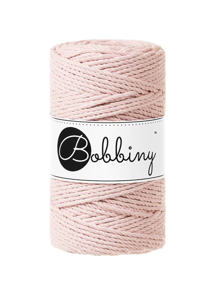 BOBBINY - COTON CÂBLÉ 3PLY 3MM - PASTEL PINK