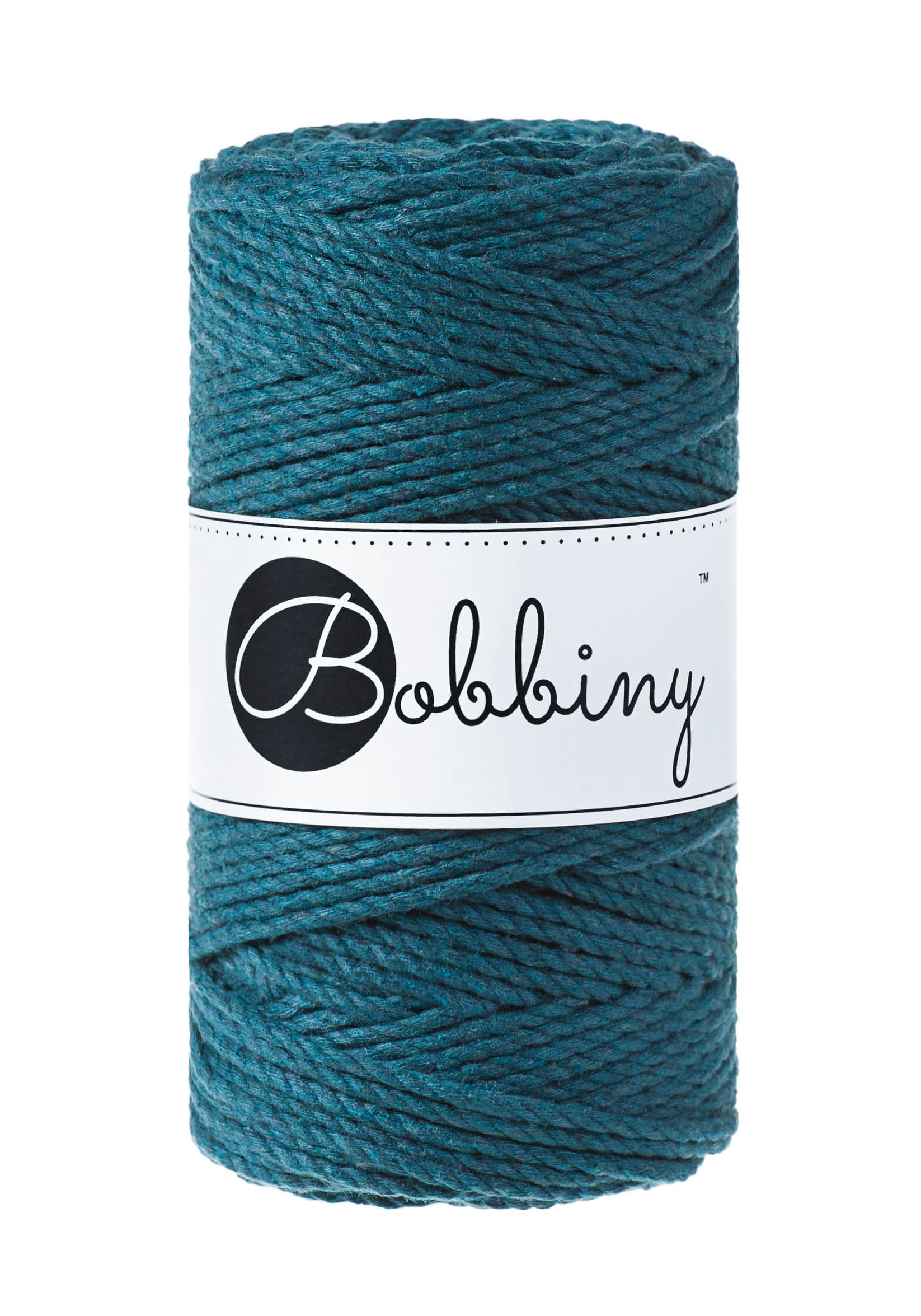 BOBBINY - COTON CÂBLÉ 3PLY 3MM - PEACOCK BLUE