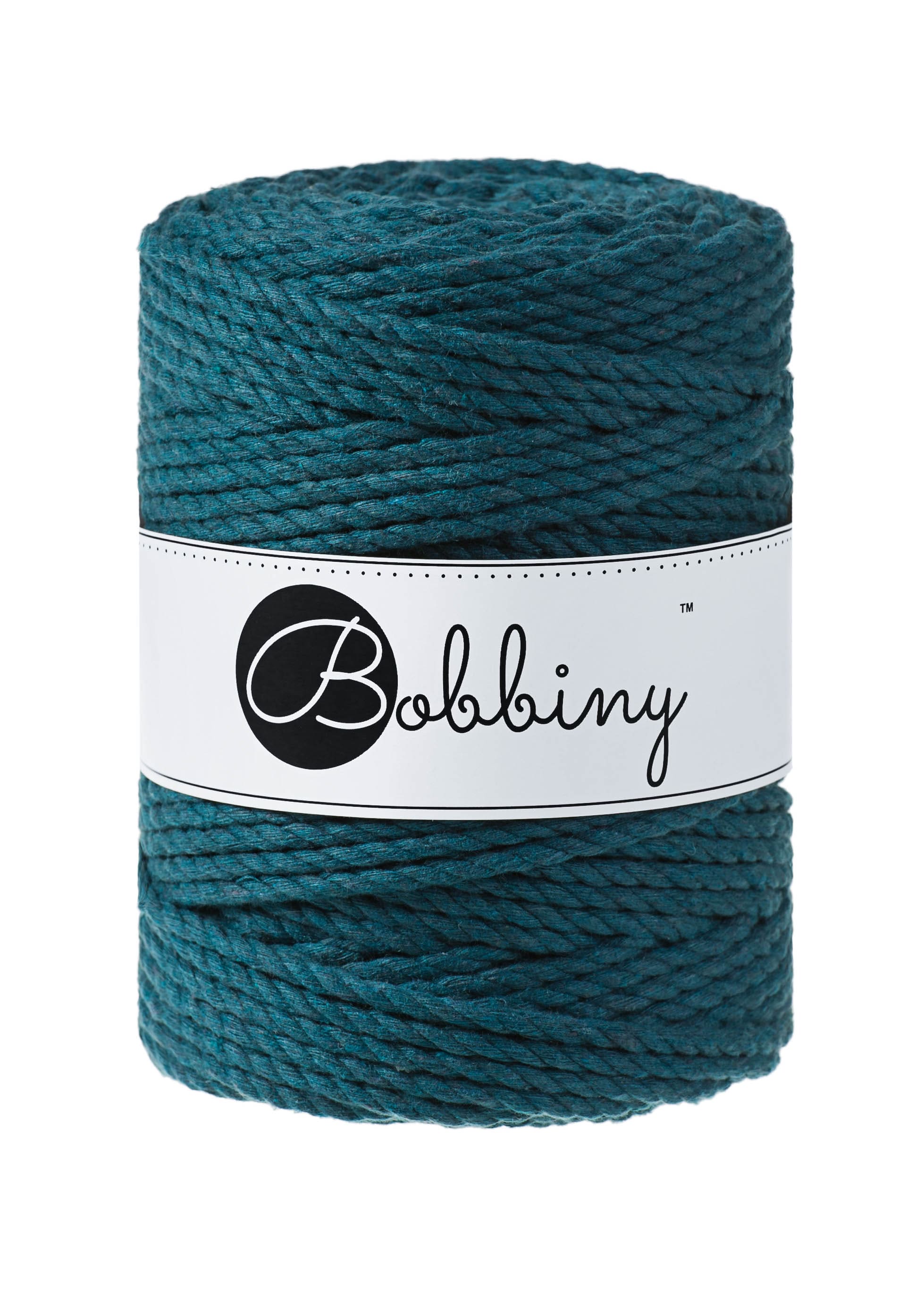 BOBBINY - COTON CÂBLÉ 3PLY 5MM - PEACOCK BLUE