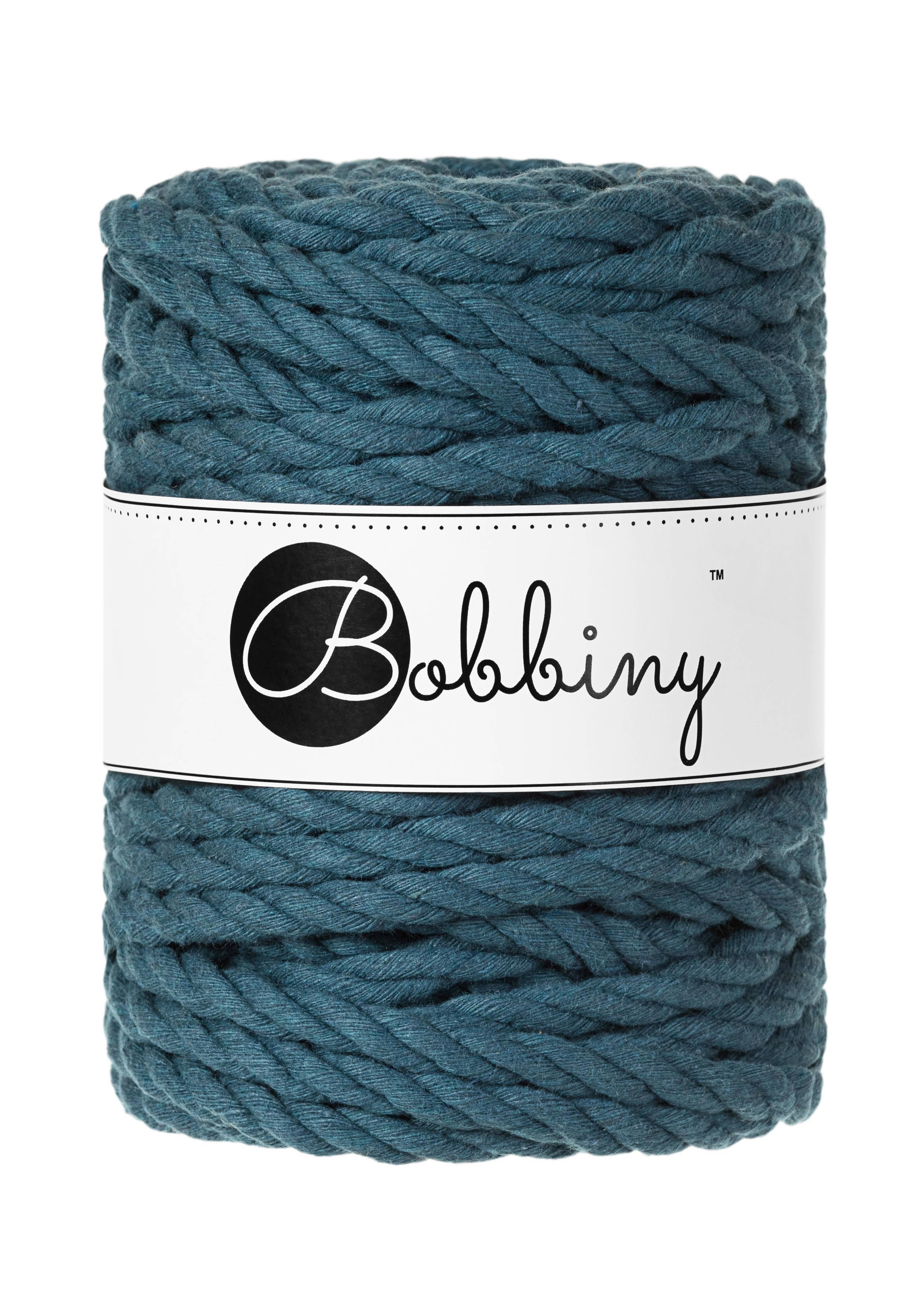 BOBBINY - COTON CÂBLÉ 3PLY 9MM - PEACOCK BLUE