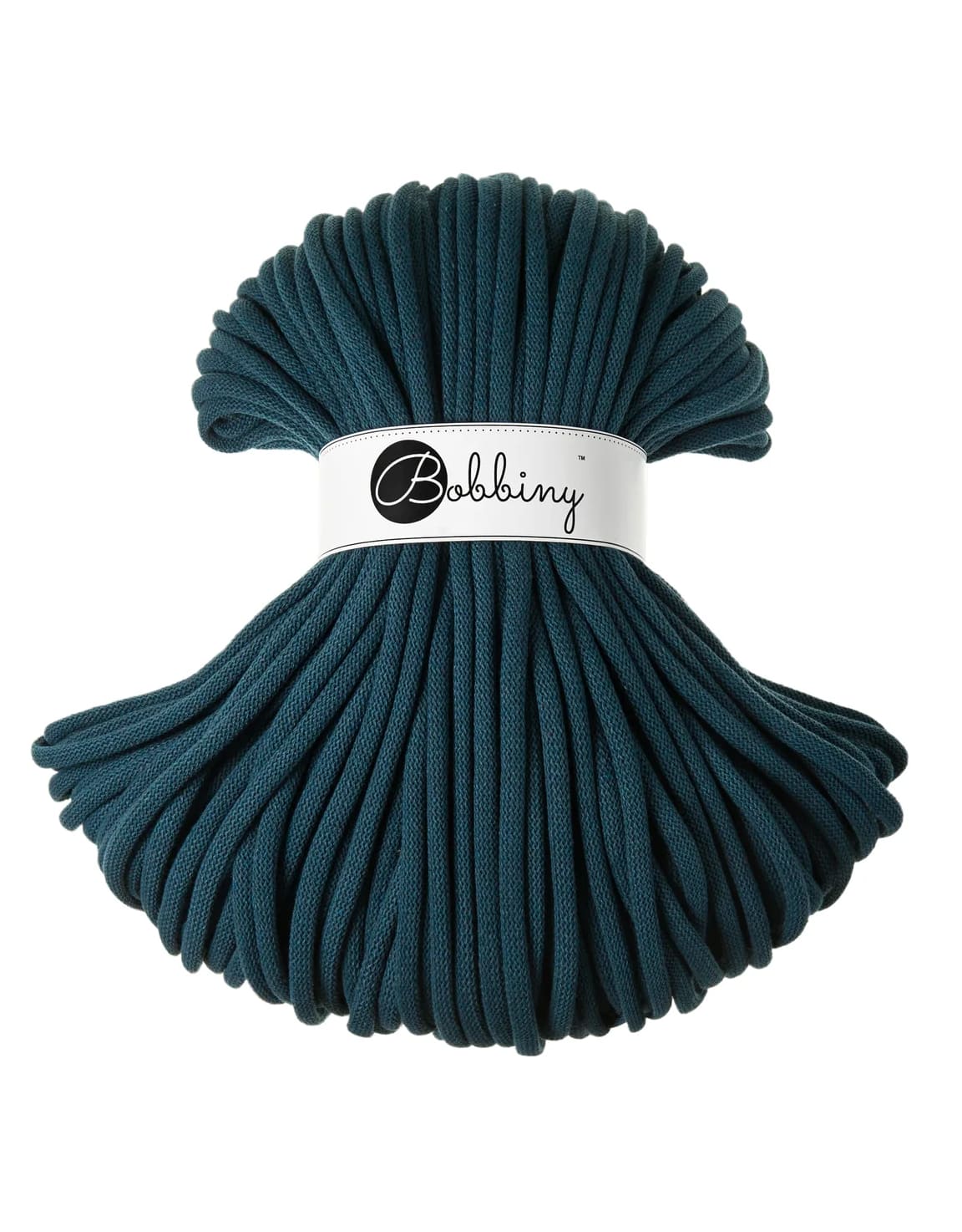 BOBBINY - COTON TRESSÉ JUMBO 9MM - PEACOCK BLUE