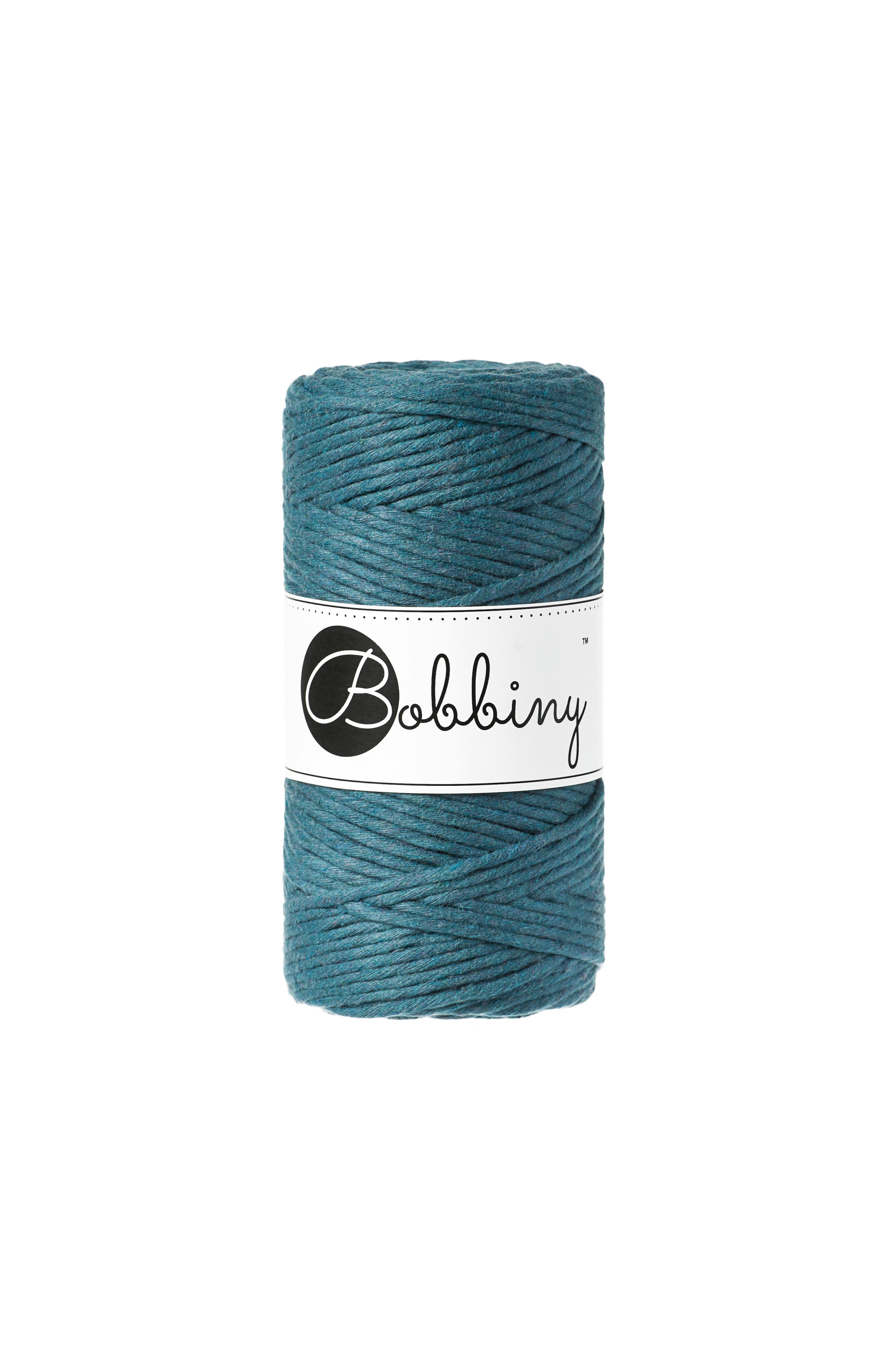 BOBBINY - COTON PEIGNÉ 3MM - PEACOCK BLUE