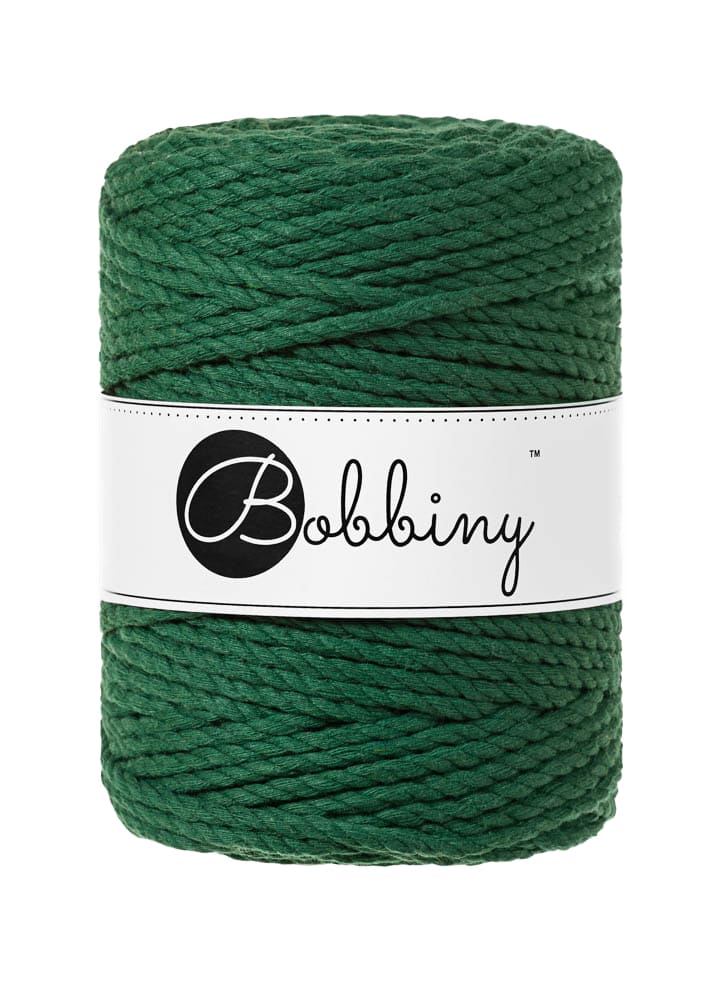 BOBBINY - COTON CÂBLÉ 3PLY 5MM - PINE GREEN