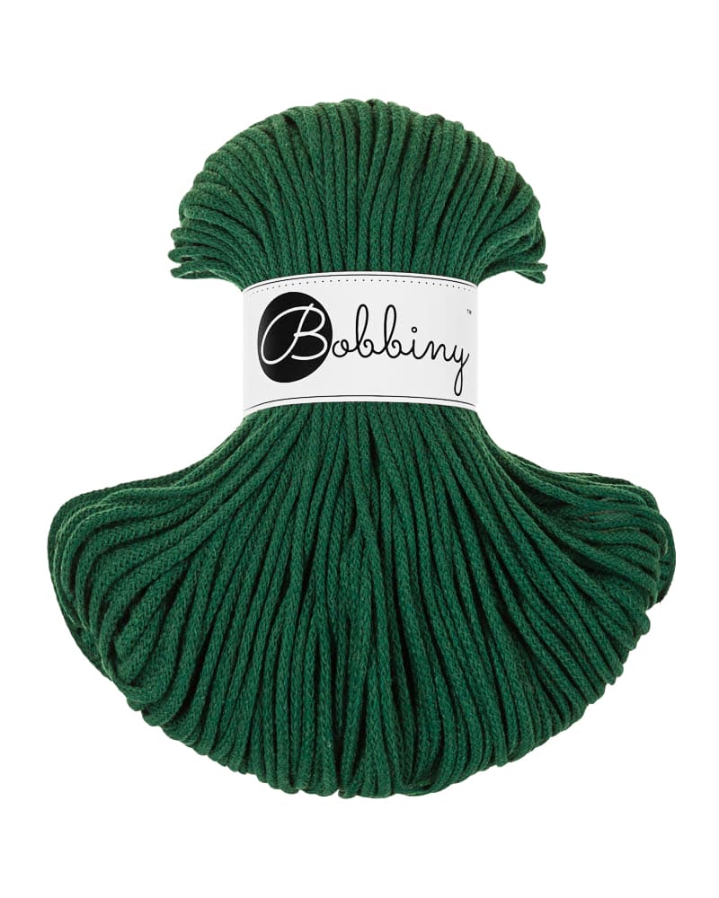 BOBBINY - COTON TRESSÉ JUNIOR 3MM - PINE GREEN